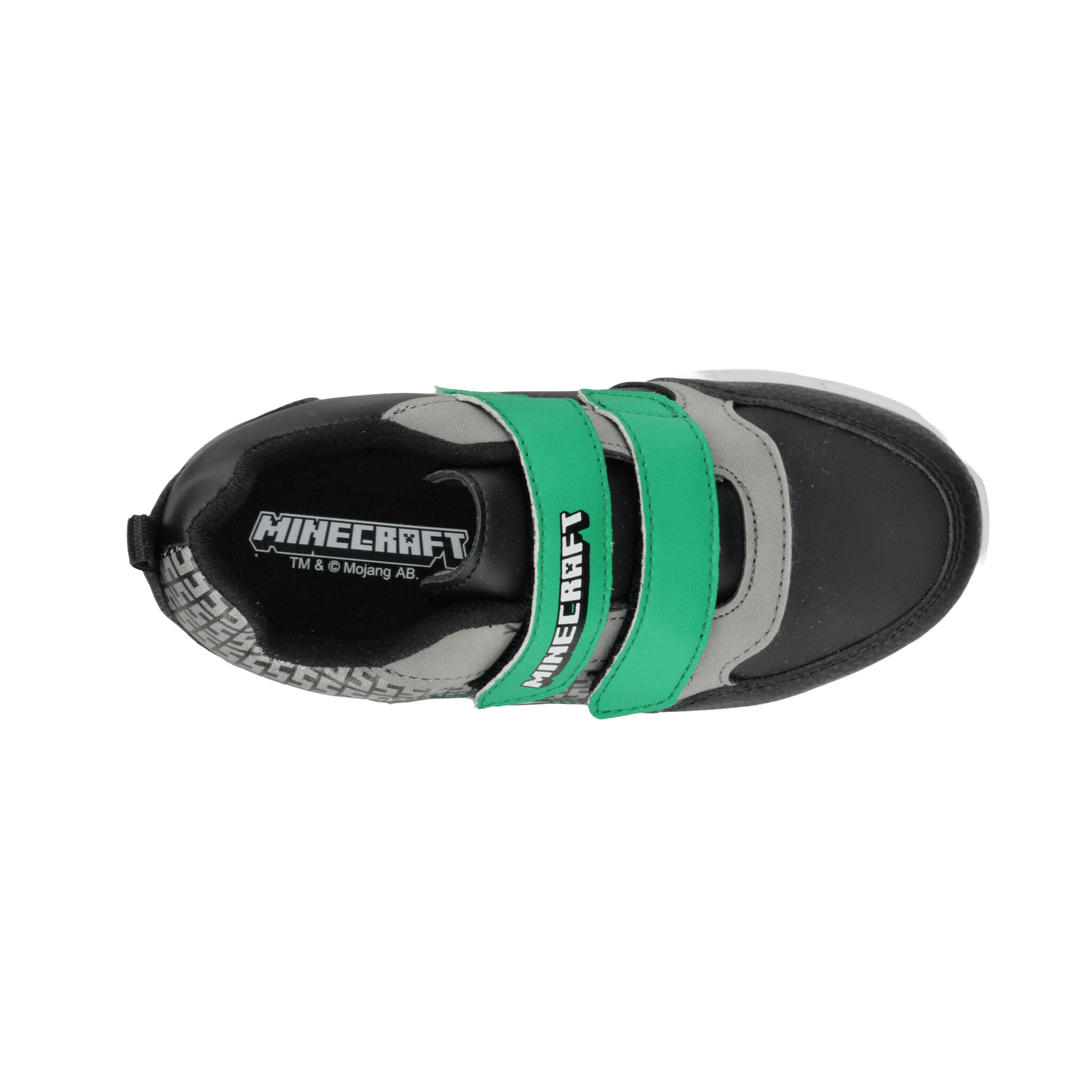 Tenis Minecraft Niño Led Cinta Adhesiva Casual Negro Infantil T15-18 — imagen 8