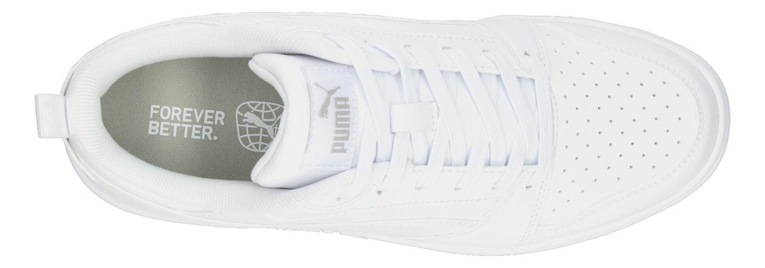 Tenis Para Hombre Puma Rebound V6 Low Blanco Caballero — imagen 9