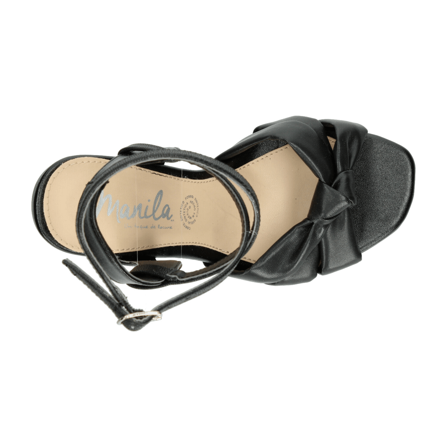 Sandalias Dama Manila Negro Fiesta Mujer — imagen 9