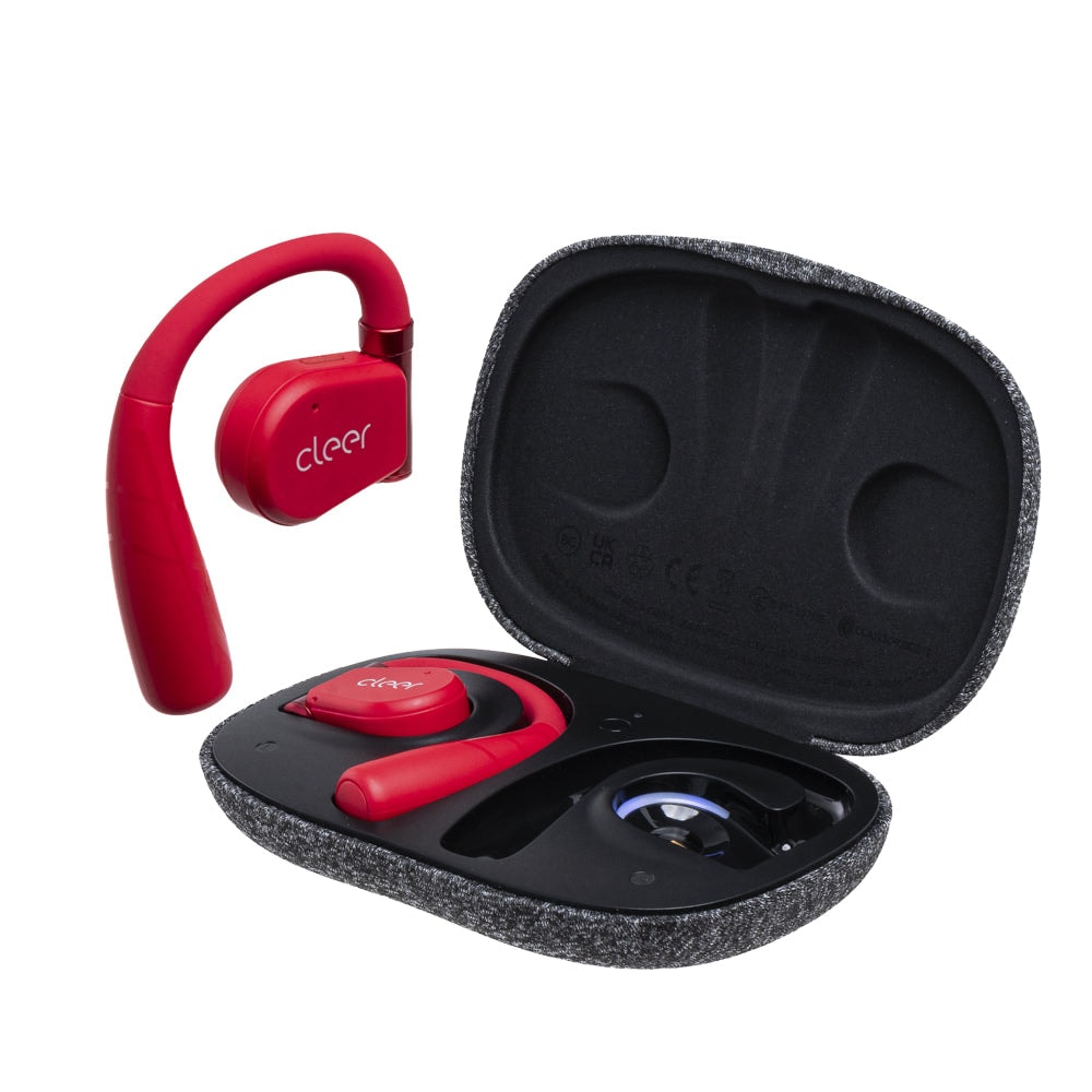 Audifonos Cleer ARC II Sport Open-Ear: conexión 5.3, IPX5, 35h Batería, UV Case red — imagen 5