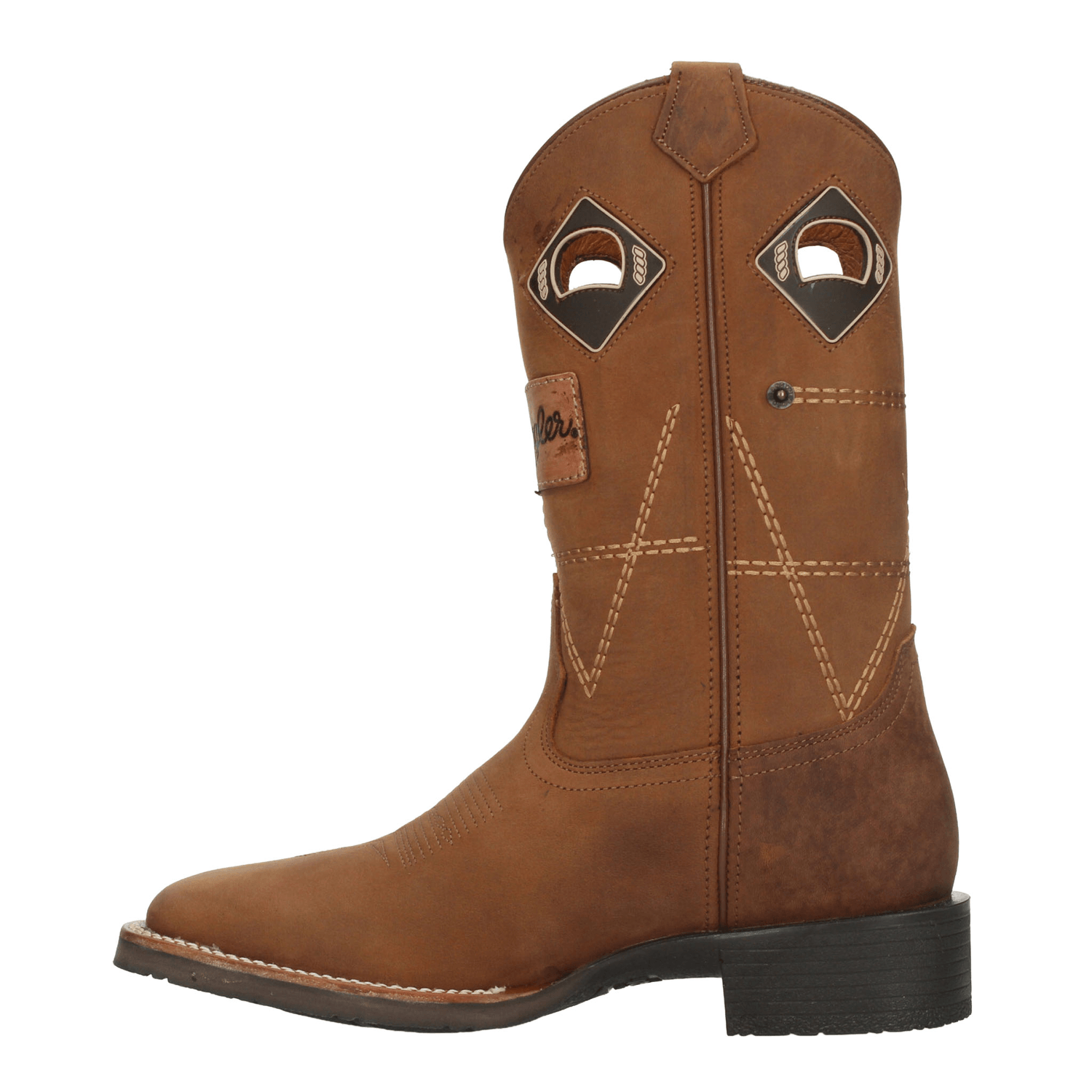 Bota Wrangler Vaquero Hombre Cierre Casual Café Caballero — imagen 5