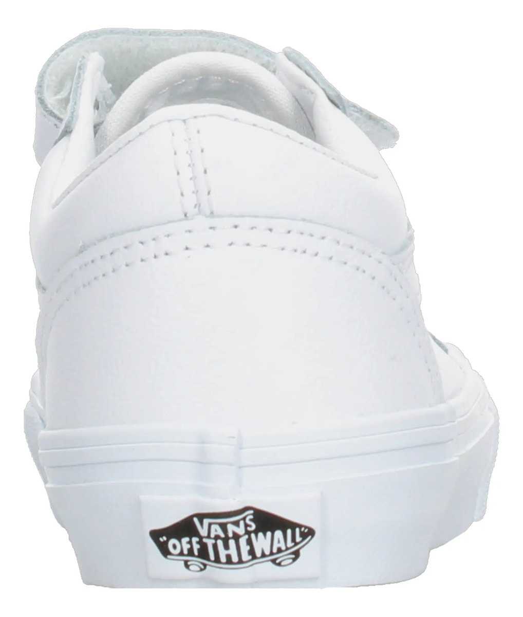 Tenis Vans Old Skool V Classic Niño Casual Blanco Infantil T11-15 — imagen 16