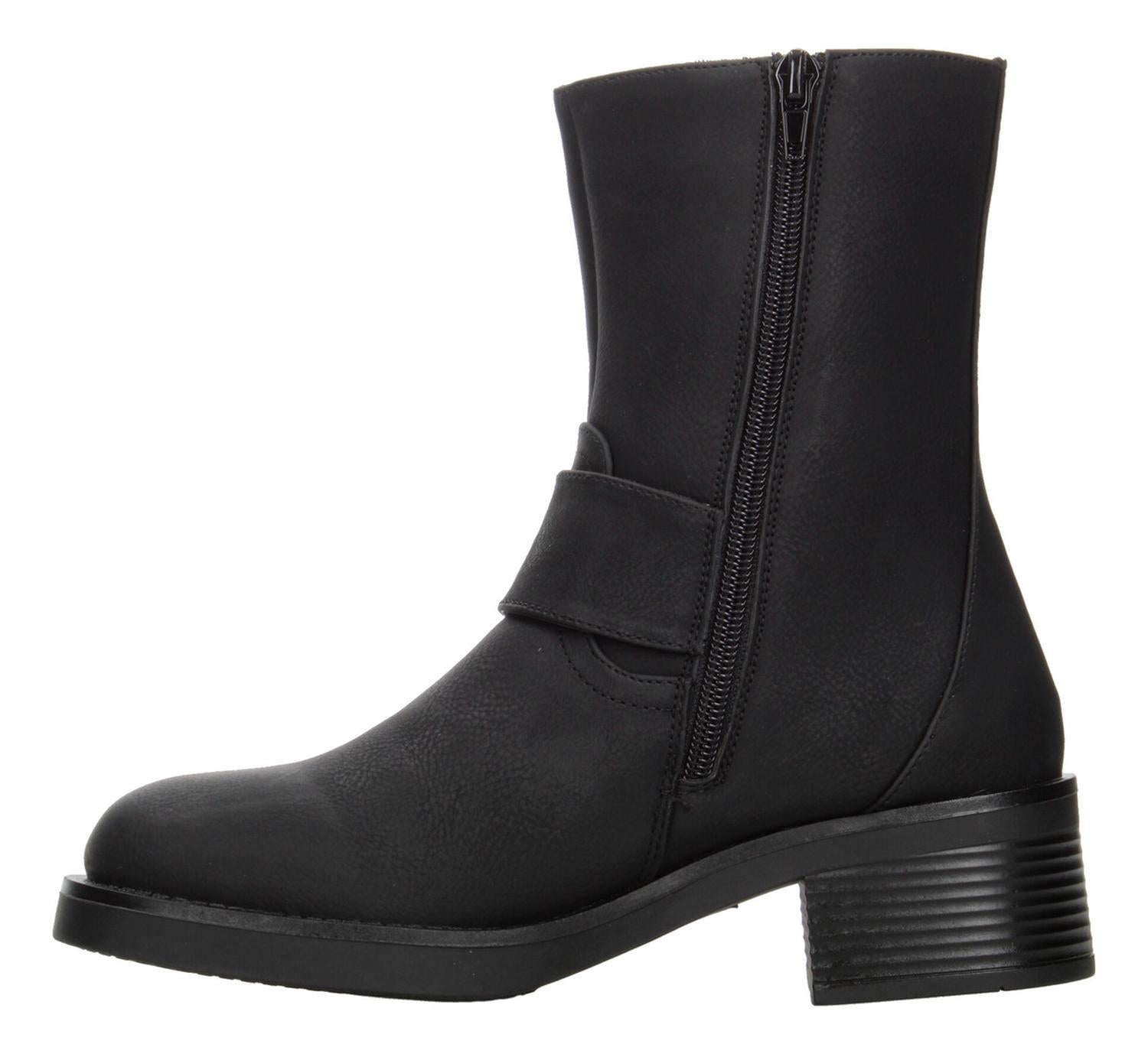 Botines Dama Berlin Negro Doble Hebilla Tacón Mujer — imagen 6