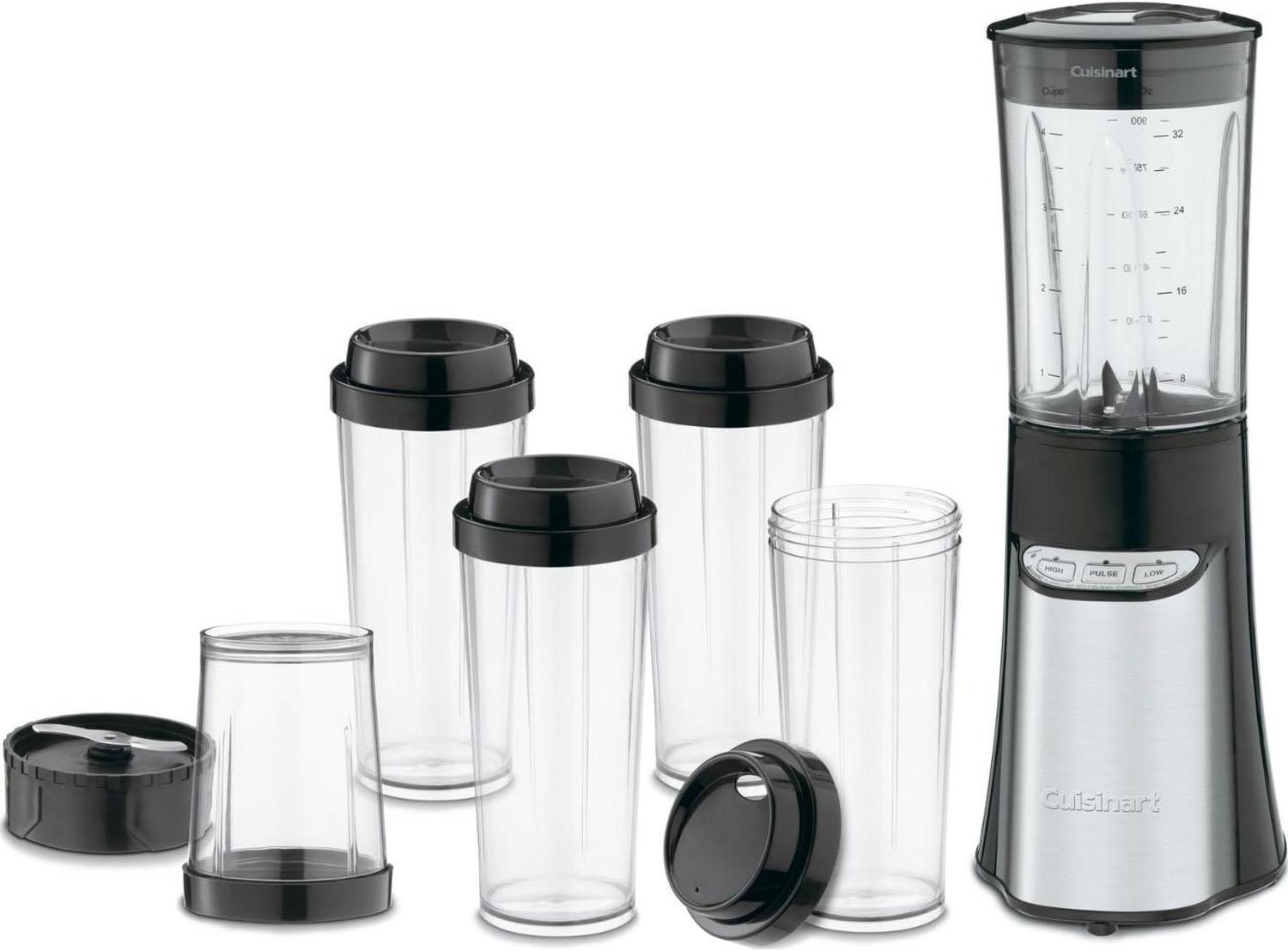 LICUADORA CON VASOS PORTATIL CUISINART CPB-300 ACERO INOX — imagen 1