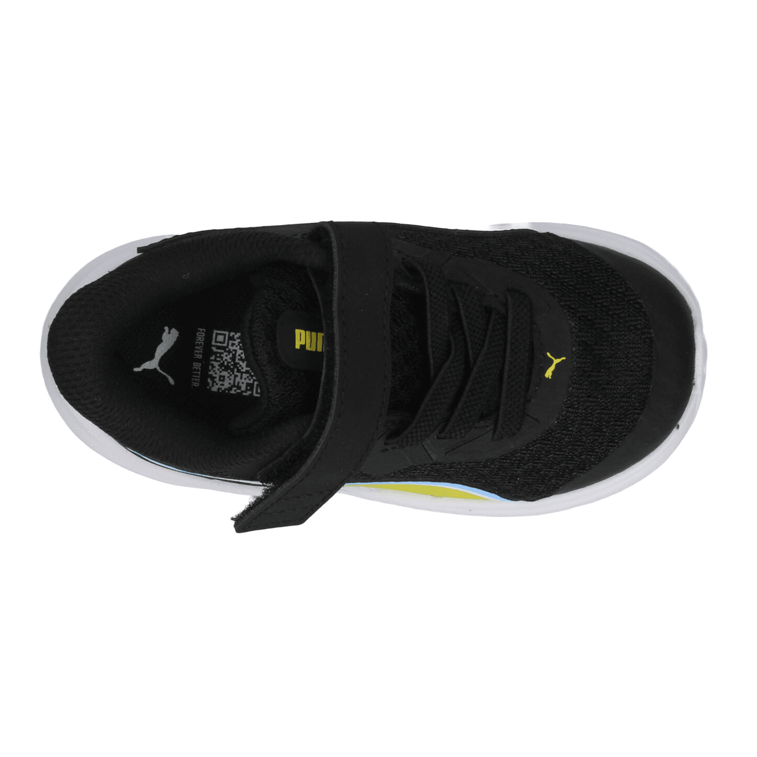 Tenis Puma Skycrocket 2 Niño Deportivo Cómodo Negro Infantil T11-16 — imagen 8