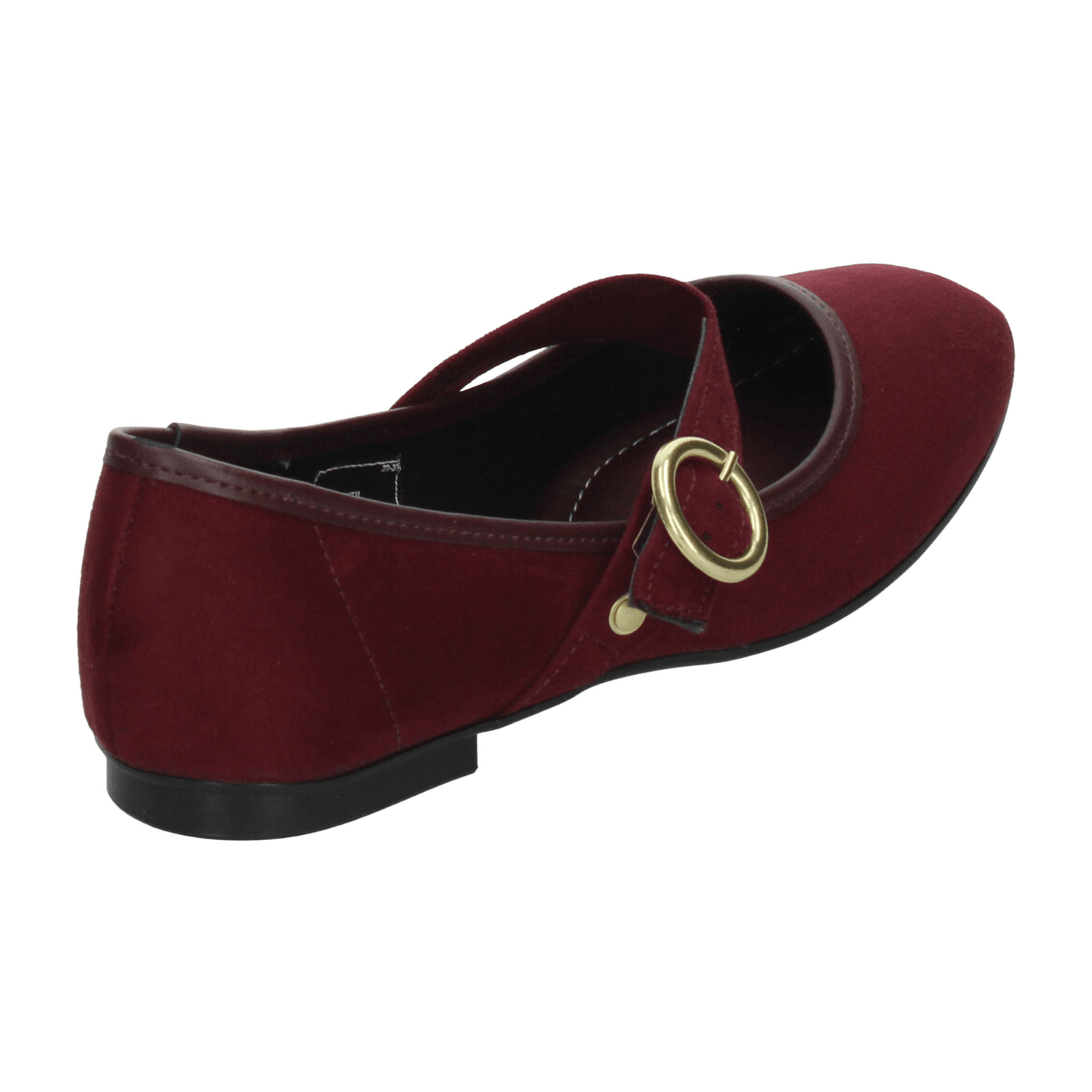 Flats Moleca Dama Casual Mary Jane Hebilla Rojo Mujer — imagen 3