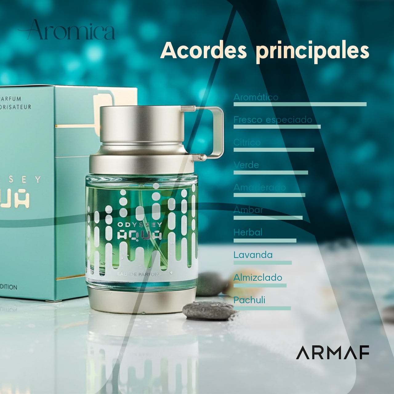 Perfume Arabe - Aqua para Hombre 100ml — imagen 4