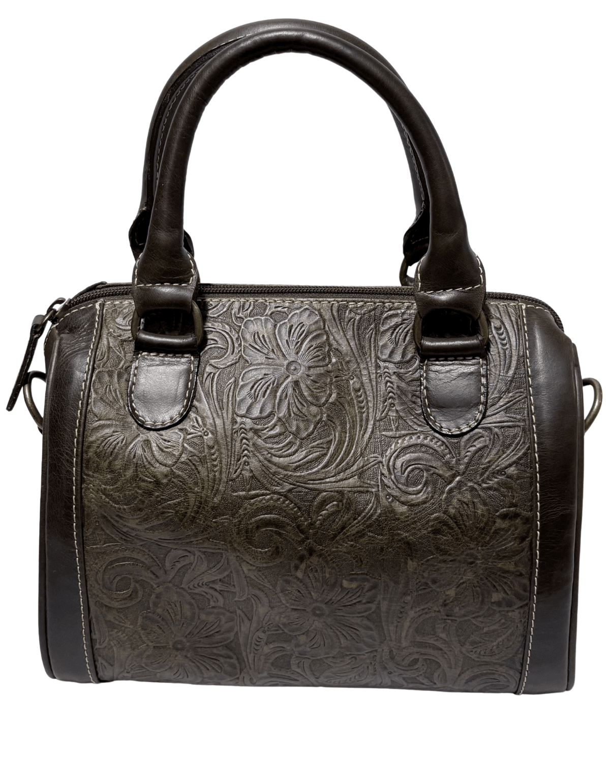 Bolsa Tipo Baúl Mini De Piel Legitima Grabada Dama Asa Adicional — imagen 11