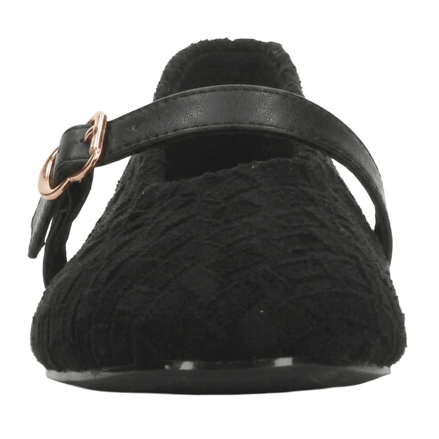 Flats Berlin Dama Casual Mary Jane Hebilla Negro Mujer — imagen 6