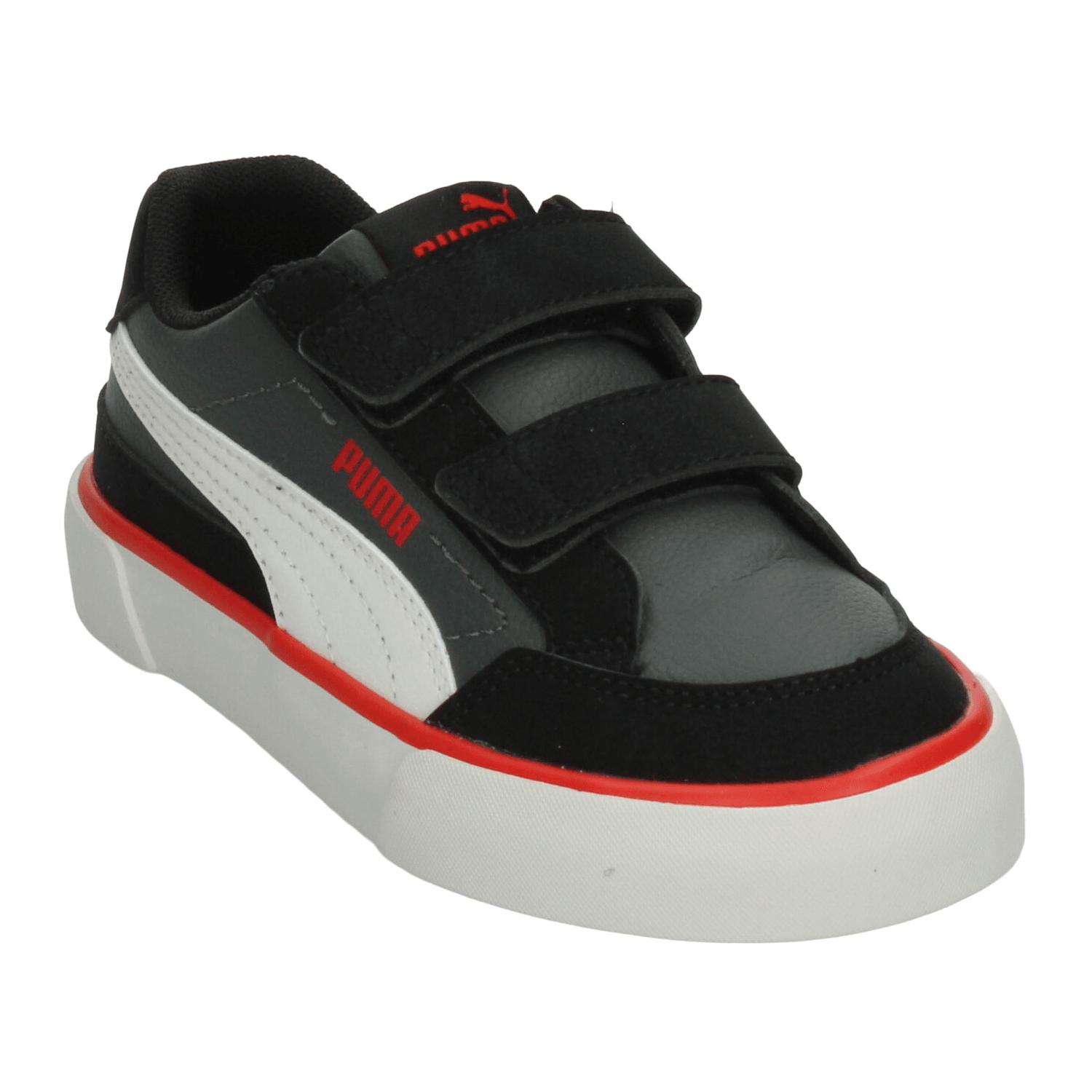 Tenis Puma Court Classic Niño Negro Casual Infantil T16-22 — imagen 5