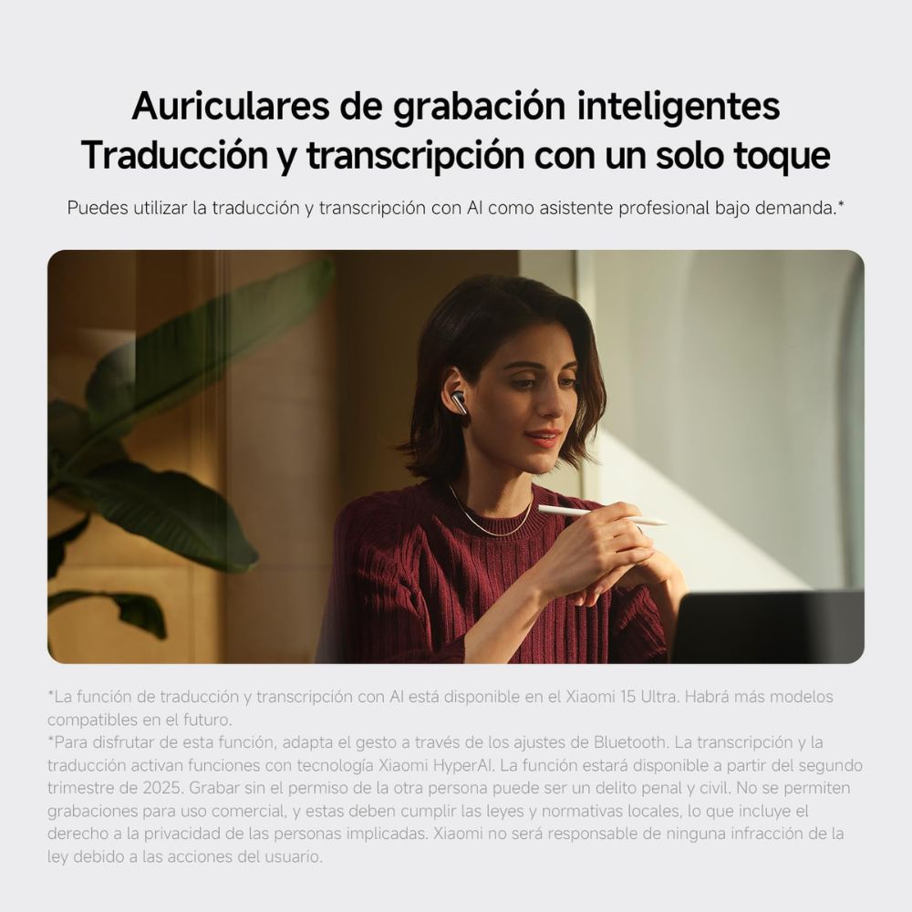 Audifonos Inalambricos Xiaomi Buds 5 Pro WiFi - Negro — imagen 5