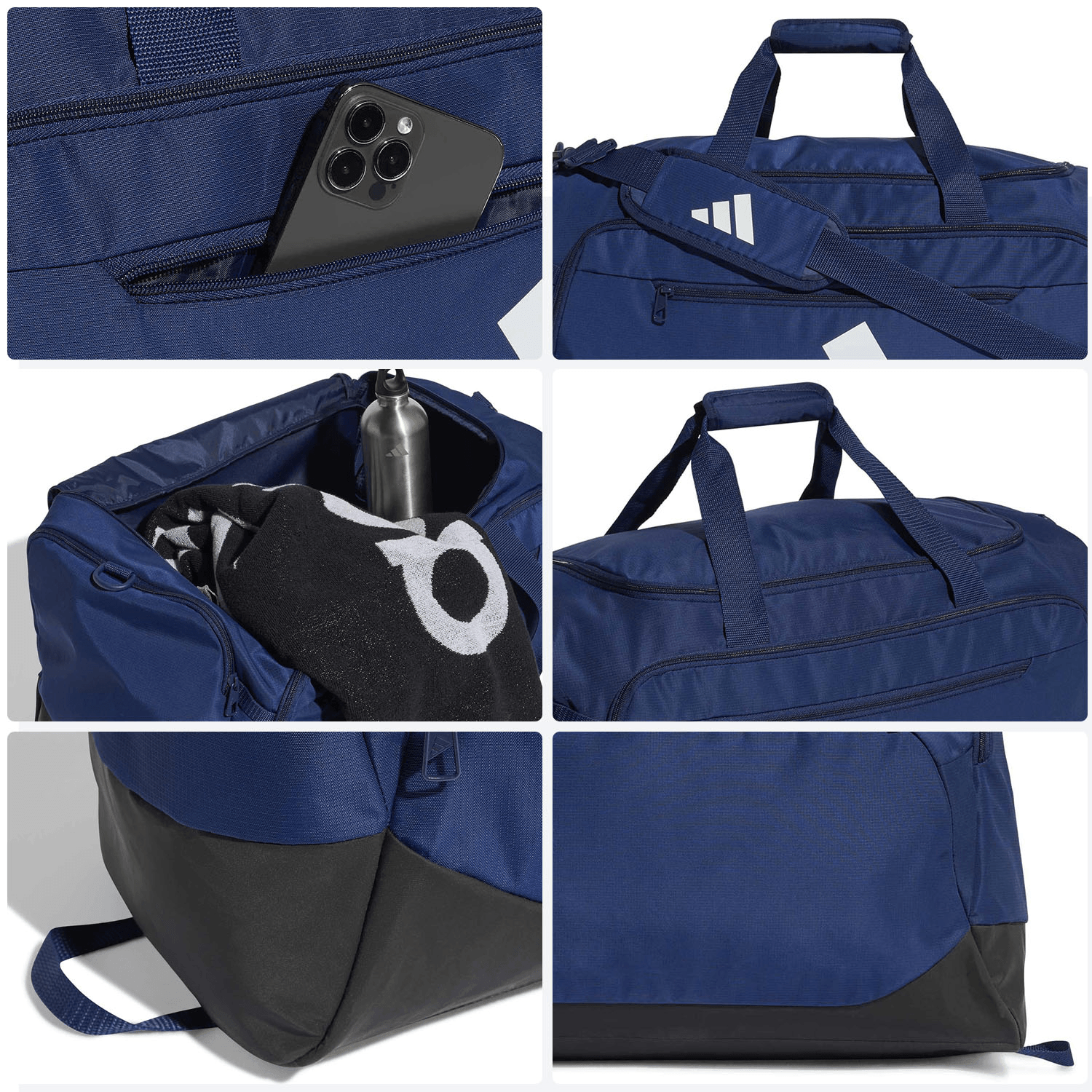 Bolsa Deportiva Adidas Defender Azul Gym Training Unisex 60L — imagen 9