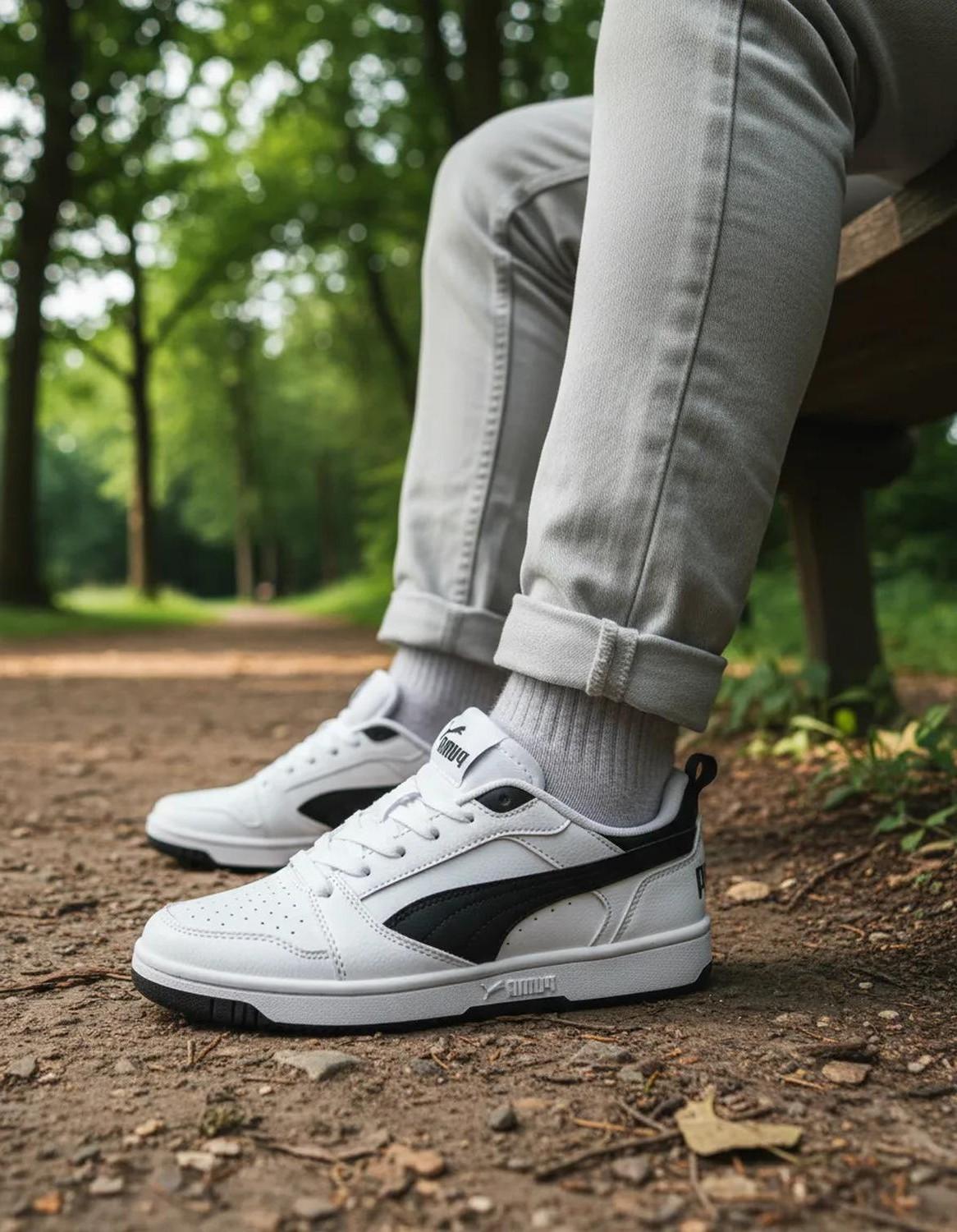 Tenis Puma Juniors Casual Puma Rebound V6 Lo Jr 1111896 — imagen 2