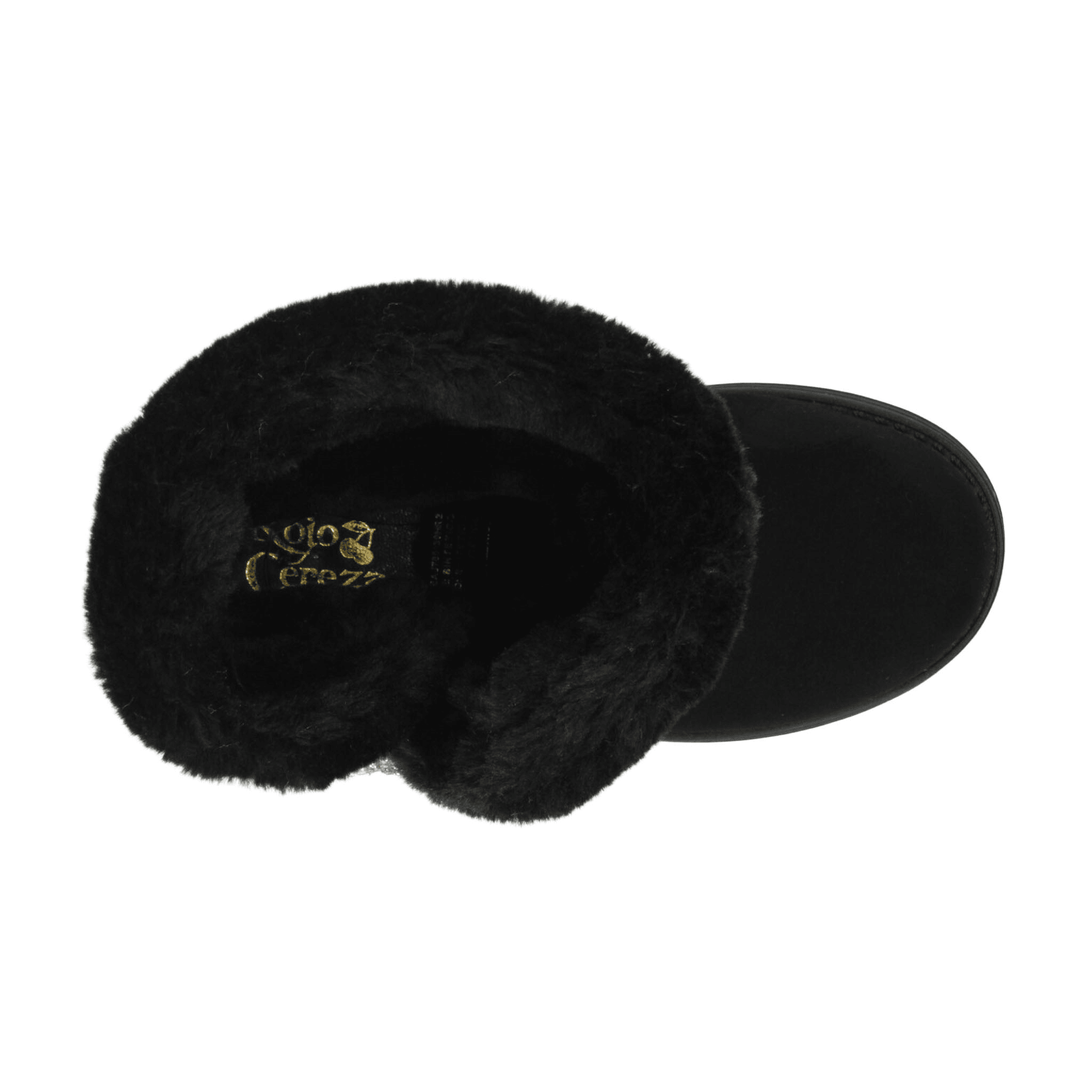 Bota Rojo Cereza Niña Casual Invierno Peluche Negro Infantil T18-22 — imagen 17