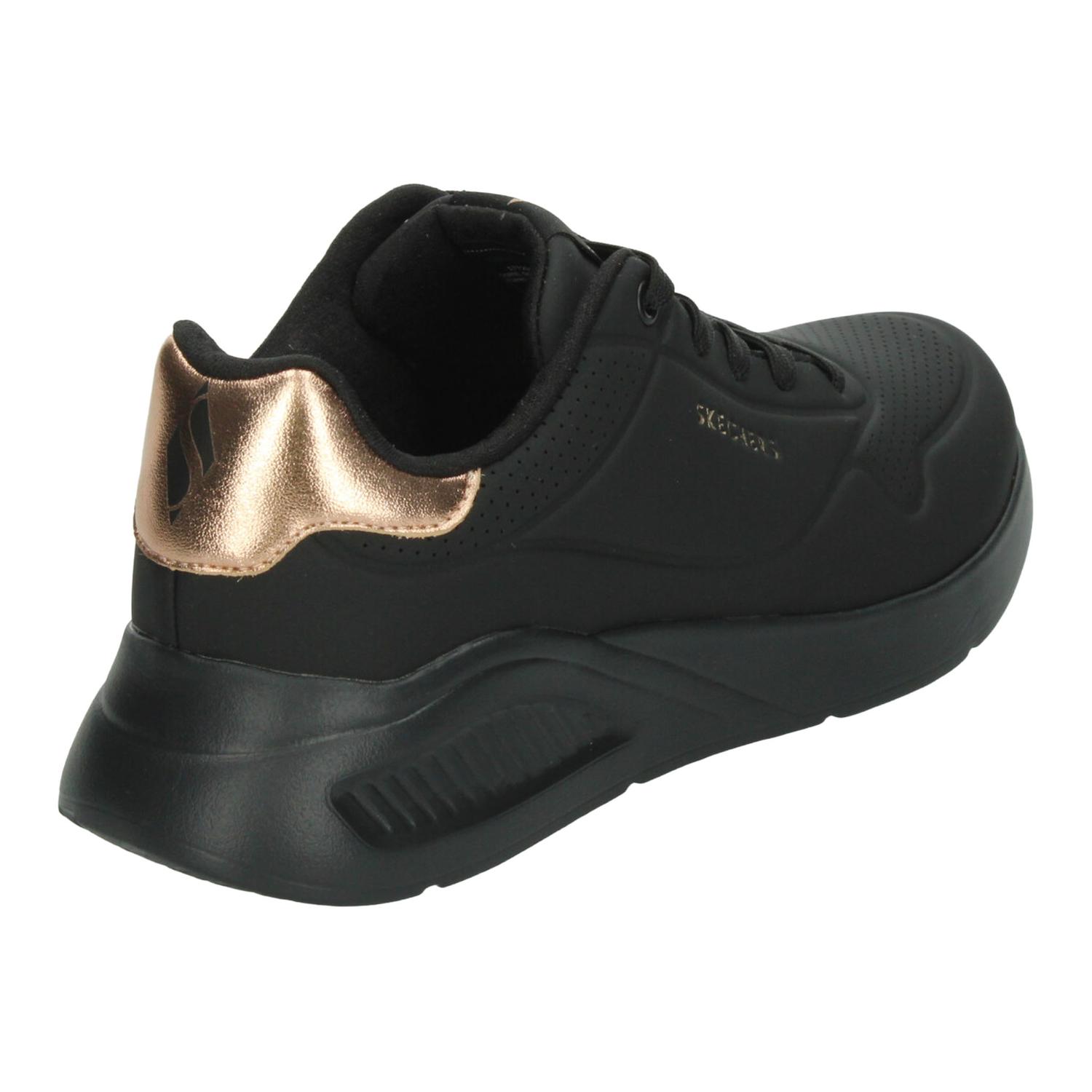Tenis Skechers Uno Lite Dama Casual Negro Mujer — imagen 3