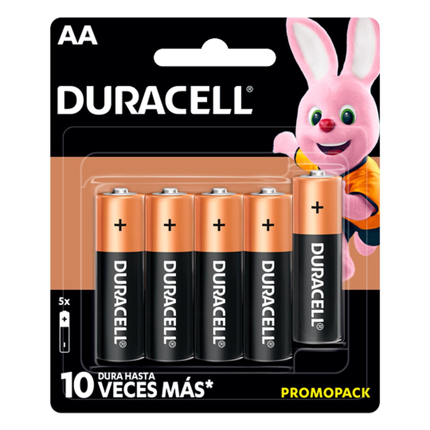 Pila Duracell Alcalina Aa Con 5 Piezas 1.5v MN1500B5 Grande — imagen 1