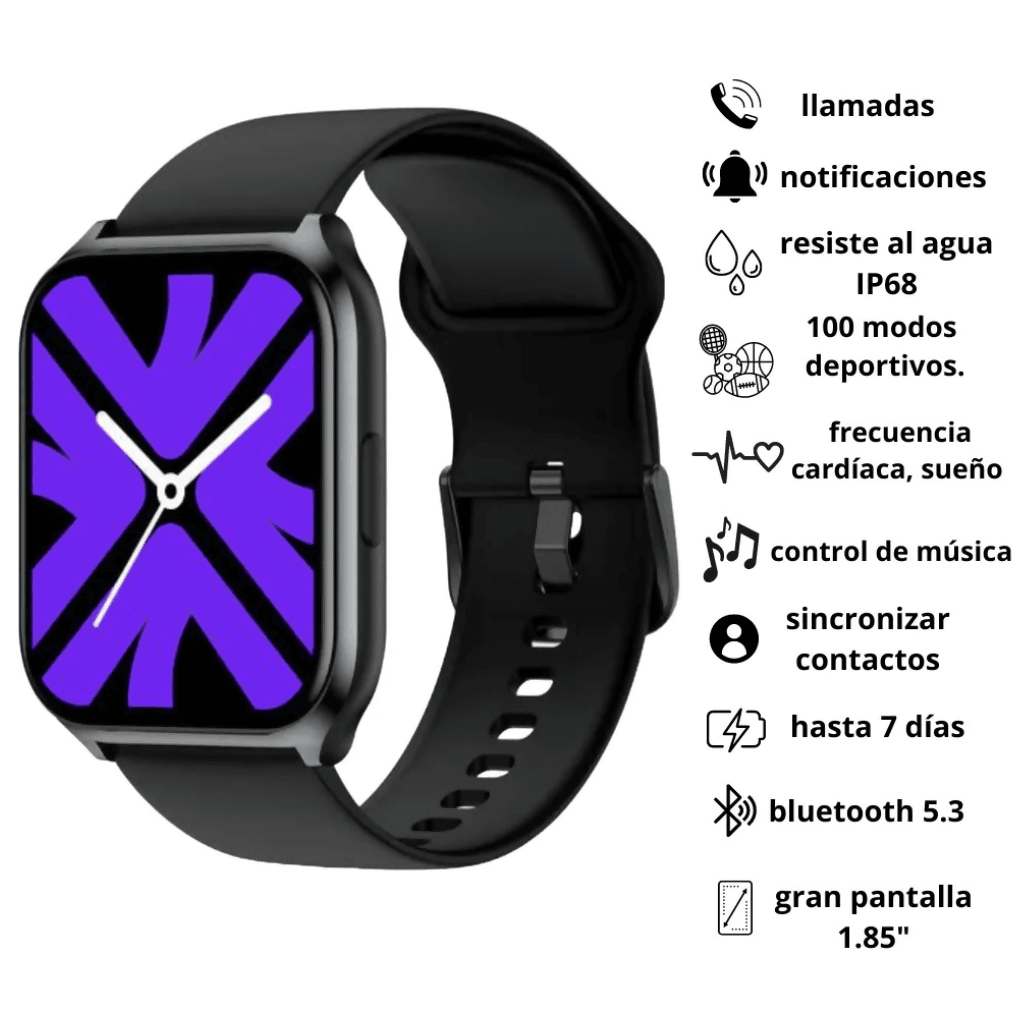 Smartwatch Filwans Gts Mini Azul + Audífonos G-tide L22 — imagen 5