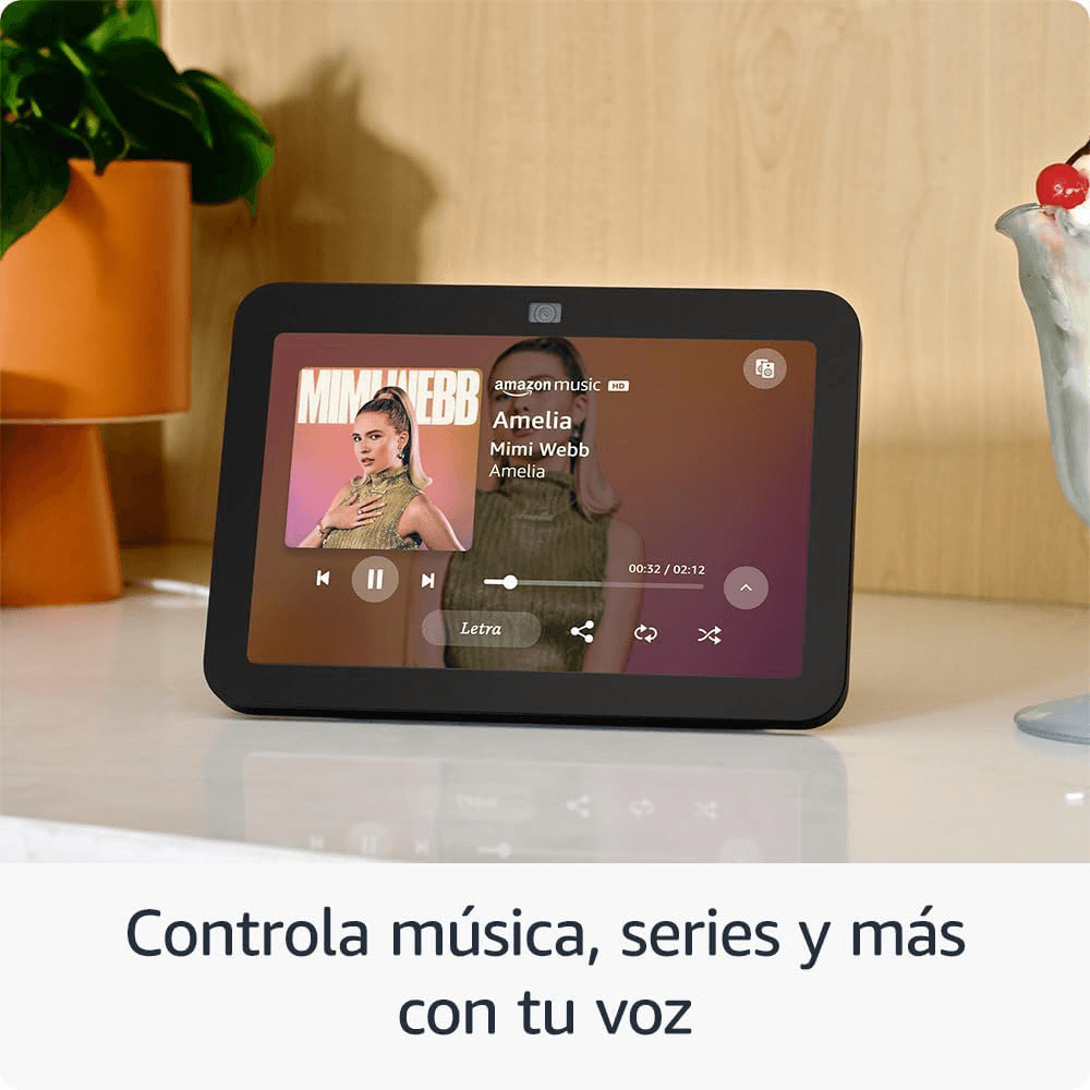 Bocina Alámbrica Amazon Echo Show 8 (3a Gen) (Con Alexa) - Negro — imagen 4