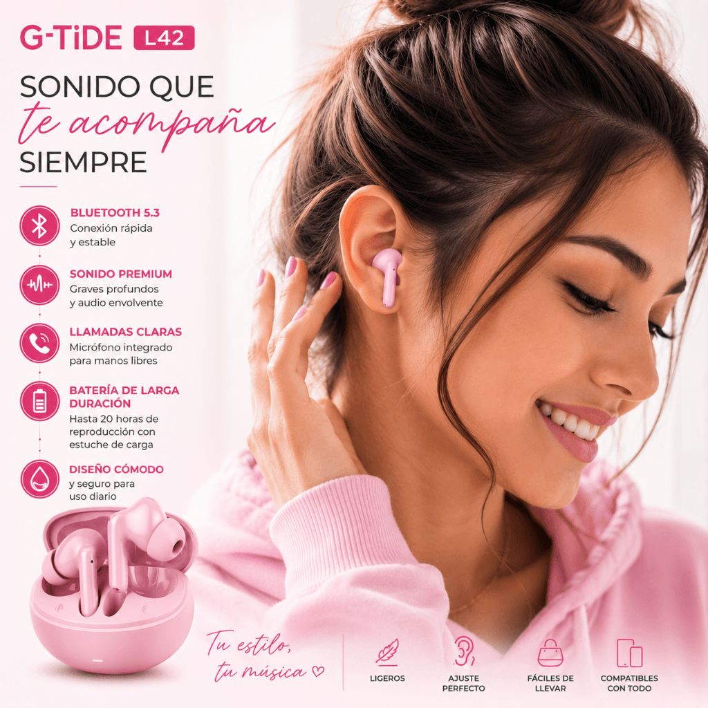 SMARTWATCH FUTUREM FM13 (ROSA)+ AUDIFONOS G-TIDE L42 (ROSA) + BOCINA SANAG X6S (ROSA) — imagen 10