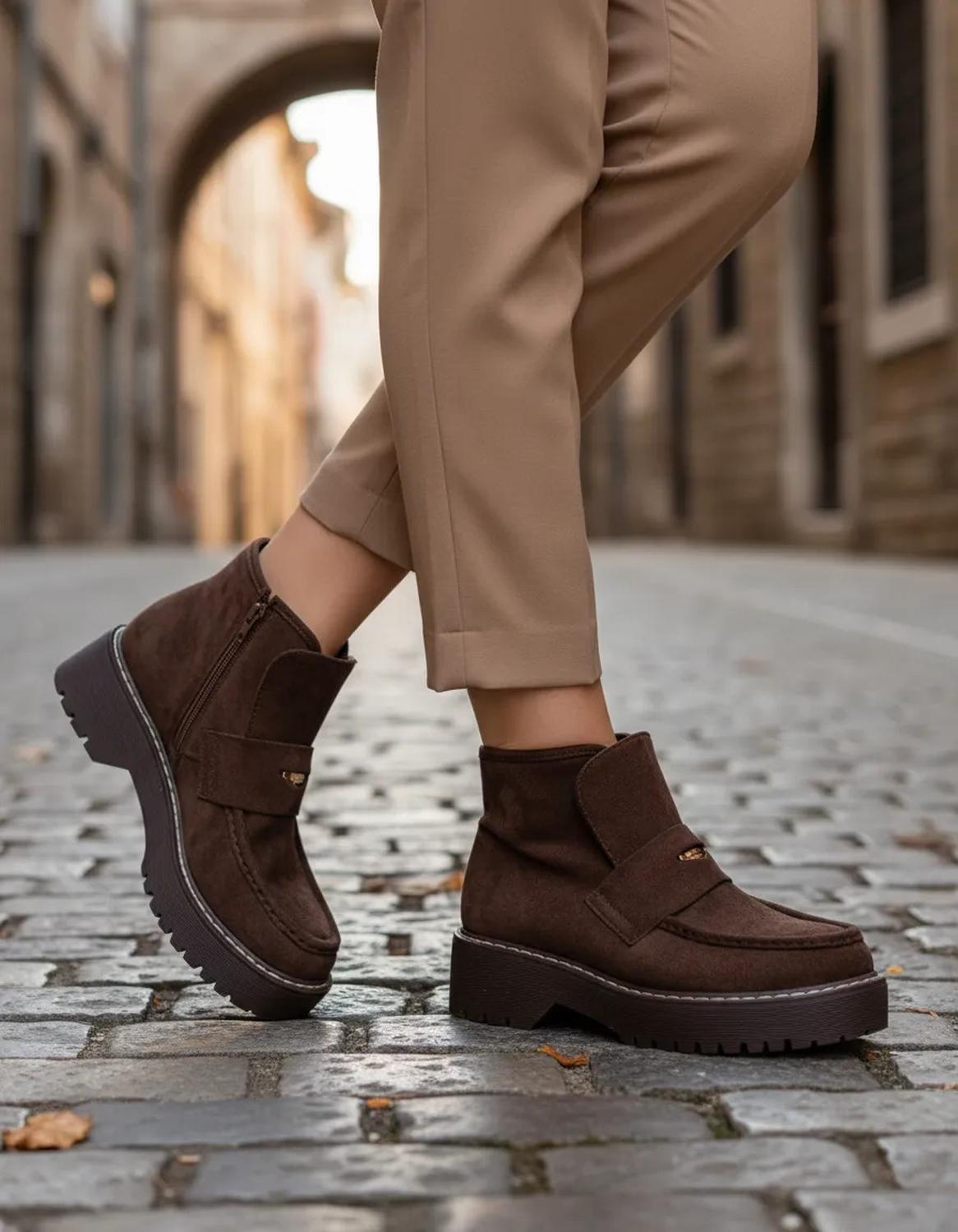 Botin Dama Vi Line Casual Suela Track 1245988 — imagen 1