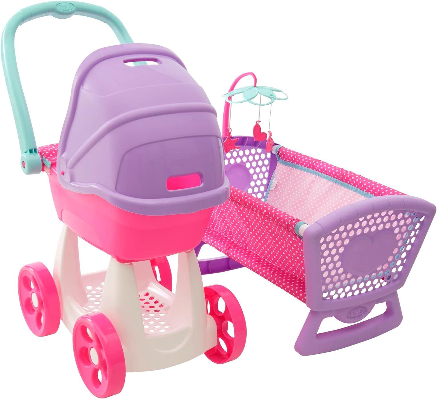 Carriola Mecedora Y Cuna Para Muñecas Prinsel Resistente — imagen 2