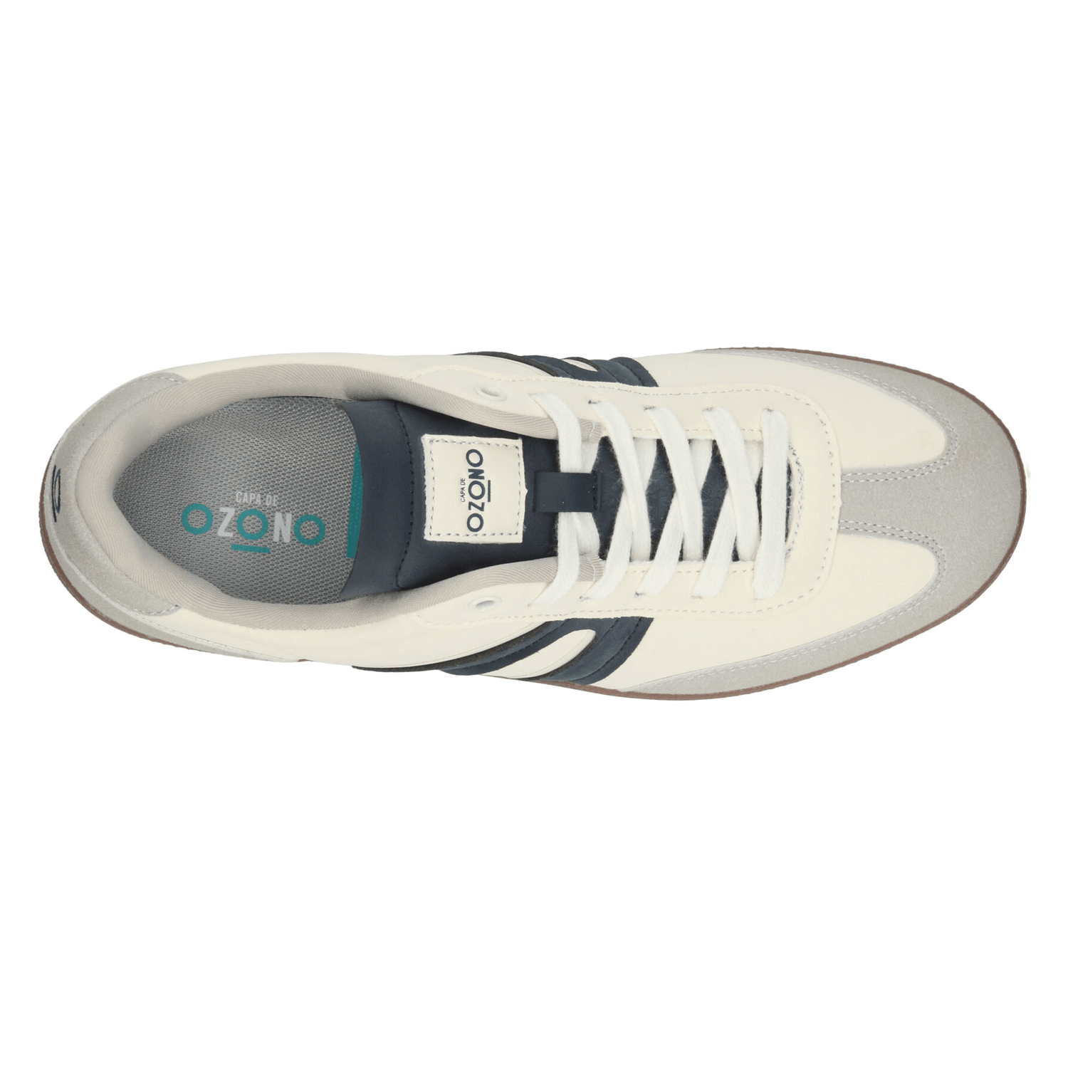 Tenis Ozono Hombre Casual Cintas Cómodo Off White Caballero — imagen 8