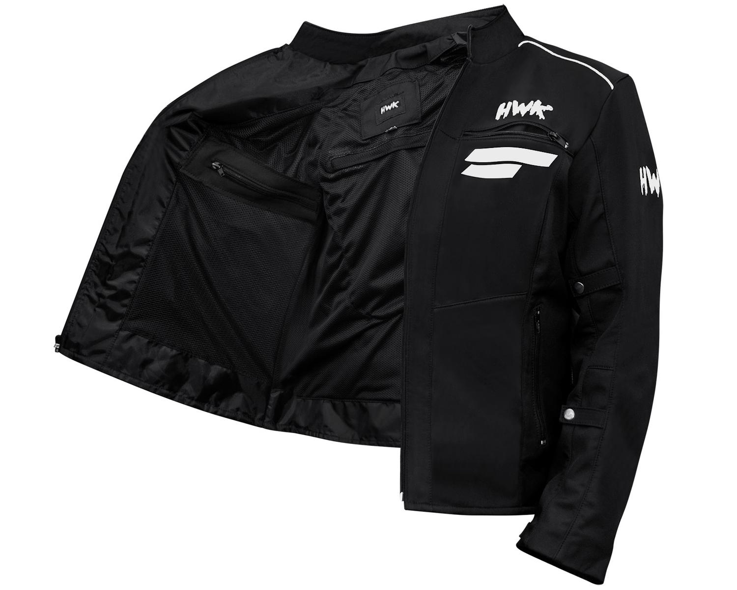 Chamarra Moto Hombre Impermeable Biker Protecciones HWK Ngo — imagen 3