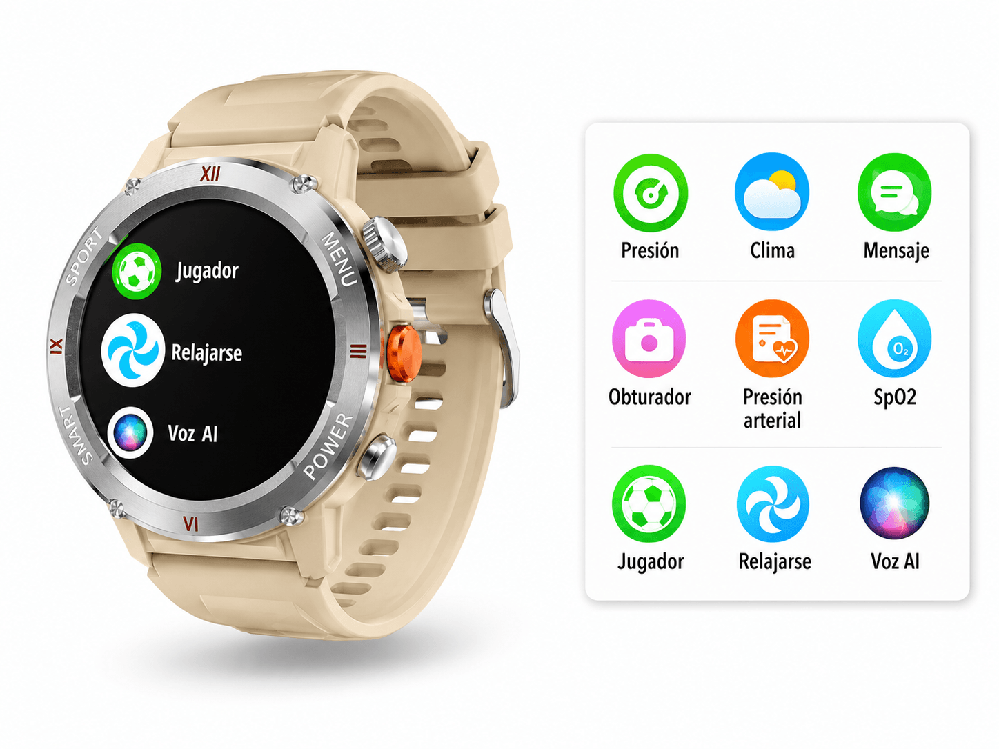 Smartwatch Bluetooth IP68 con Llamadas, Pantalla Táctil y Batería 5-7 Días — imagen 6
