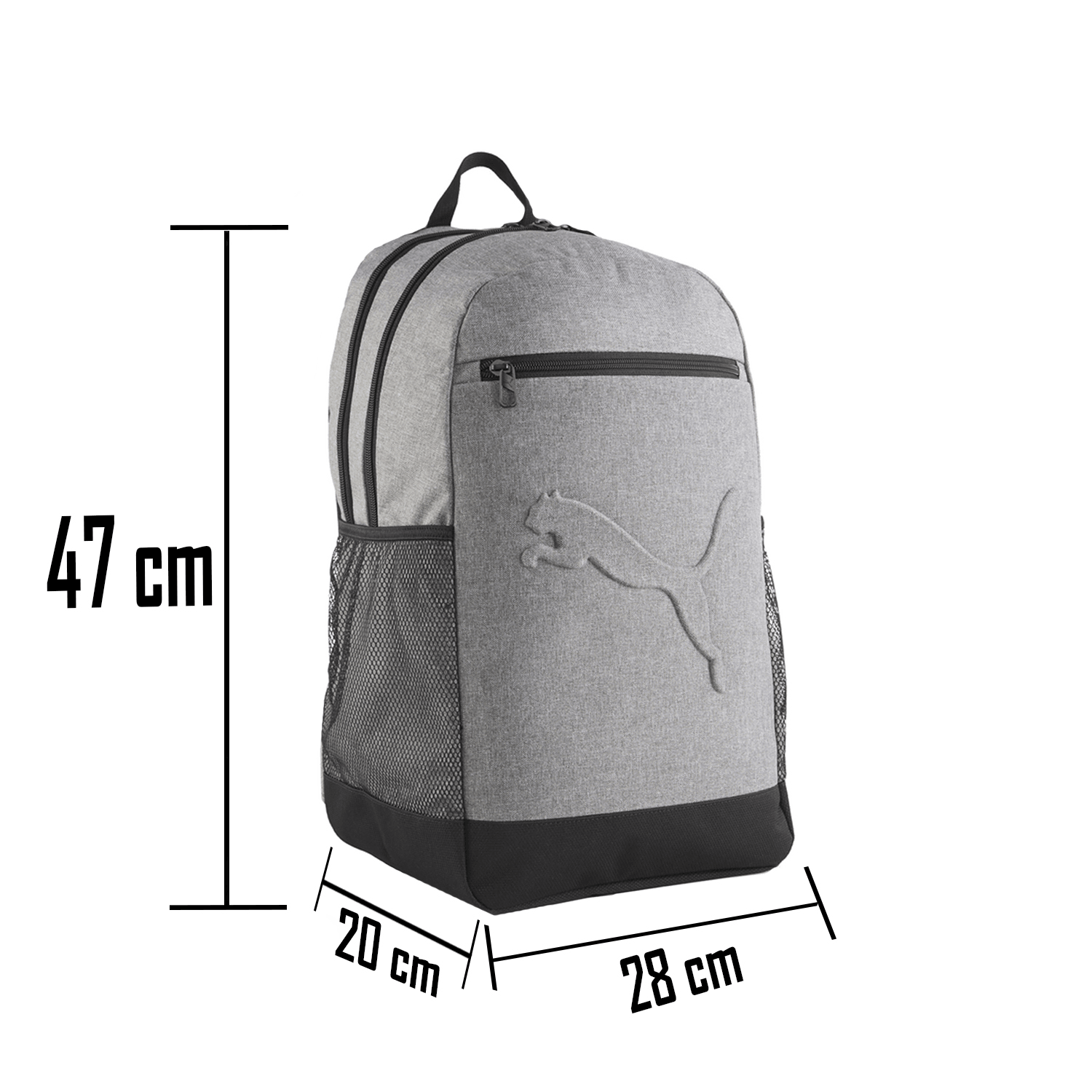 Mochila Hombre Puma Buzz Gris Escolar Unisex — imagen 3