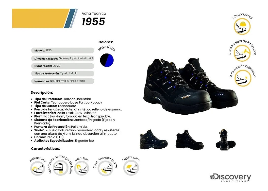 Bota Industrial Casquillo Hombre Discovery Blackwood — imagen 10