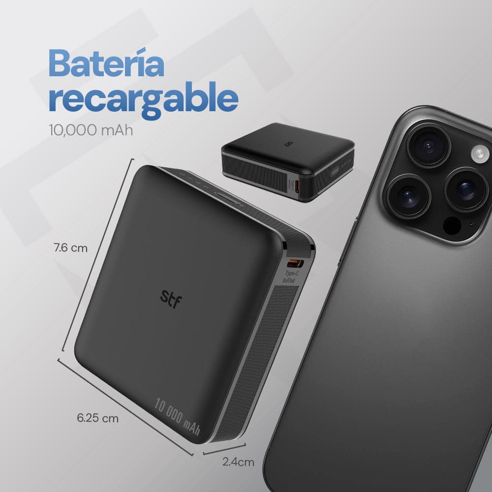 Batería STF Power Bank: 10,000 mAh, 22W, Carga Ultra Rápida — image 8