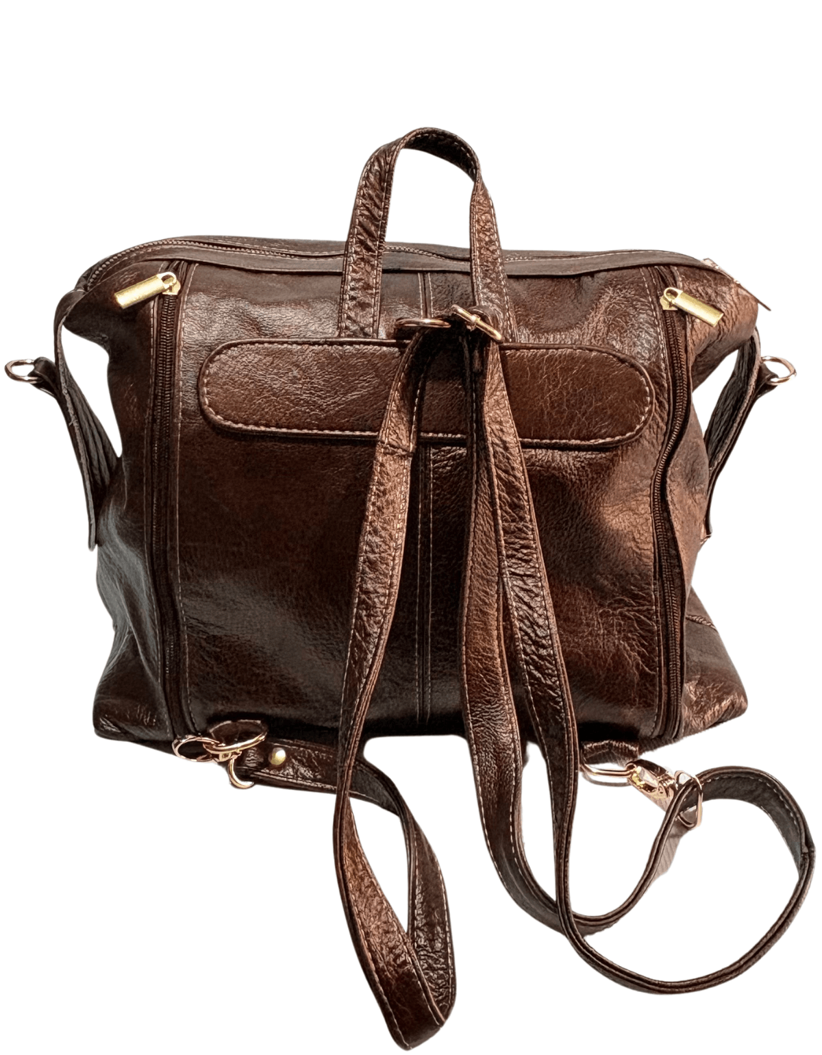 Mochila De Piel Legitima 100% Original 3 En 1 Juvenil Convertible Jf1 — imagen 10