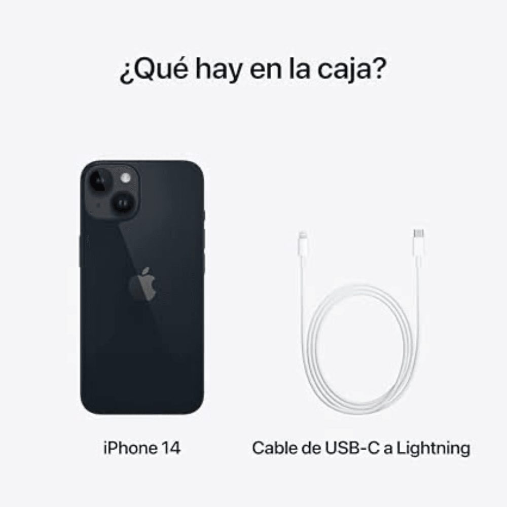 Celular Apple iPhone 14 128GB E-Sim - Negro (Reacondicionado) — imagen 5