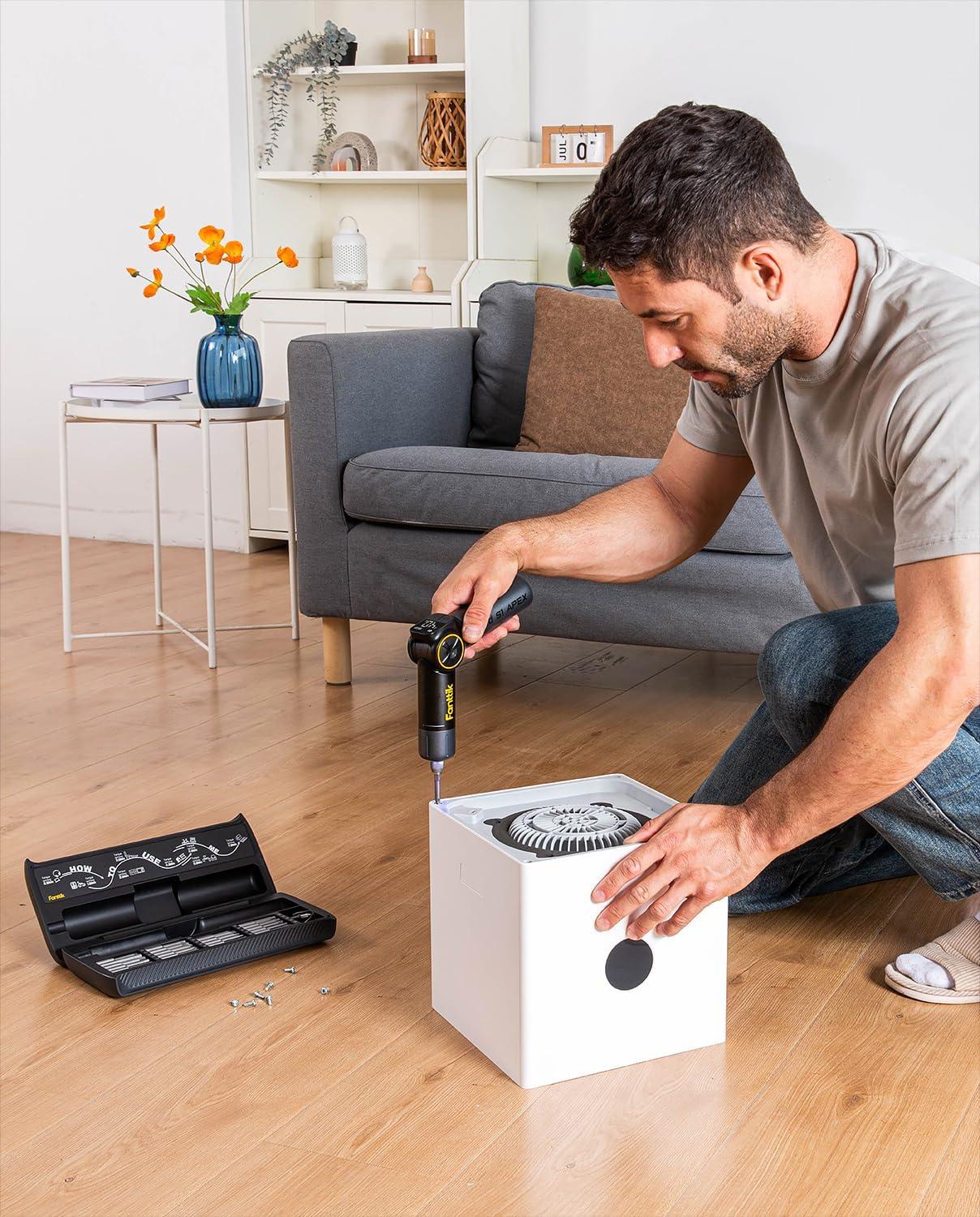 Destornillador Eléctrico Fanttik S1 Apex Ajustable 7Nm 225RPM 20 Puntas USB-C Pantalla LED DIY — imagen 3
