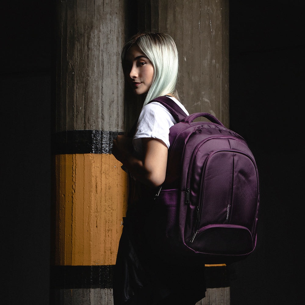 Mochila para laptop CoolCapital Bast 15.6" pulgadas Morado — imagen 14