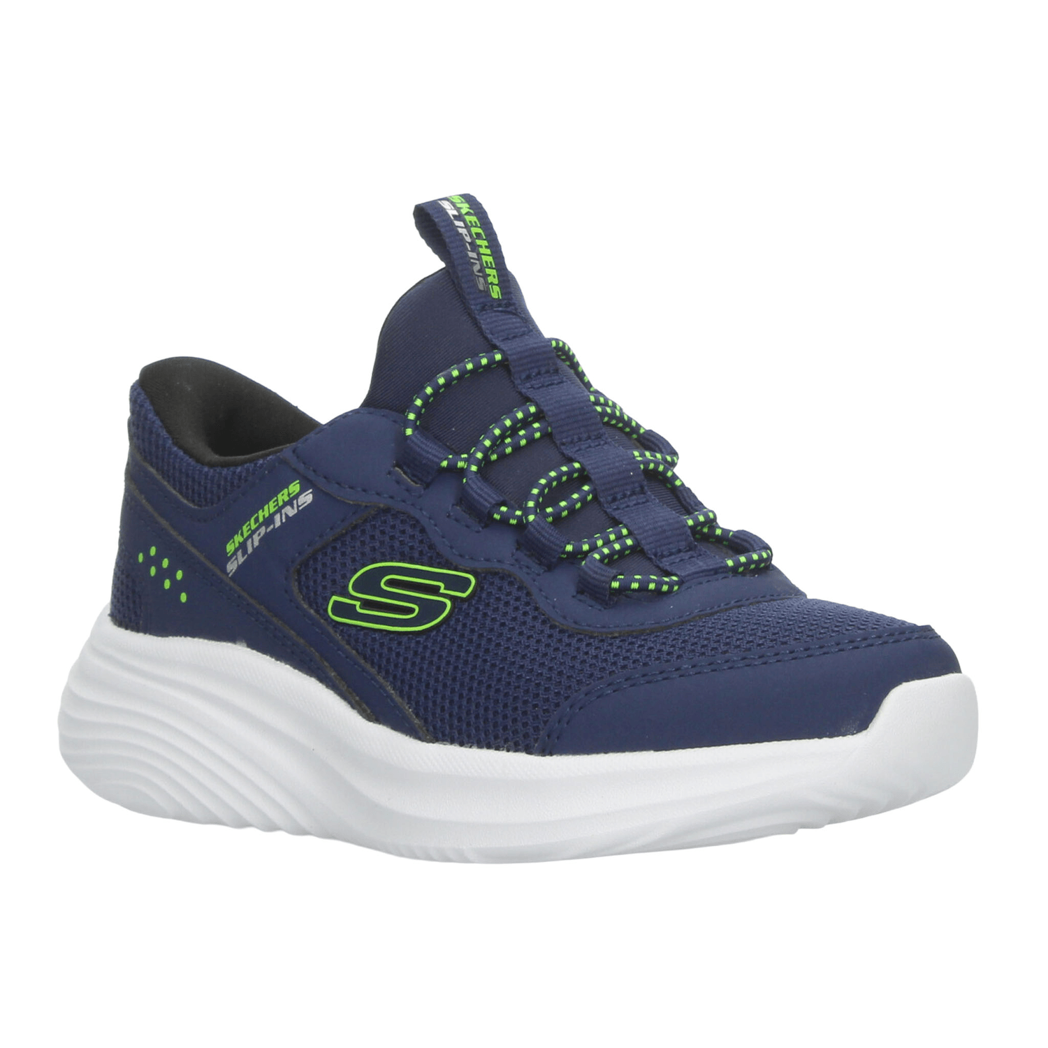 Tenis Skechers Bounder Pro Niño Azul Deportivo Slip Infantil T17-22 — imagen 3