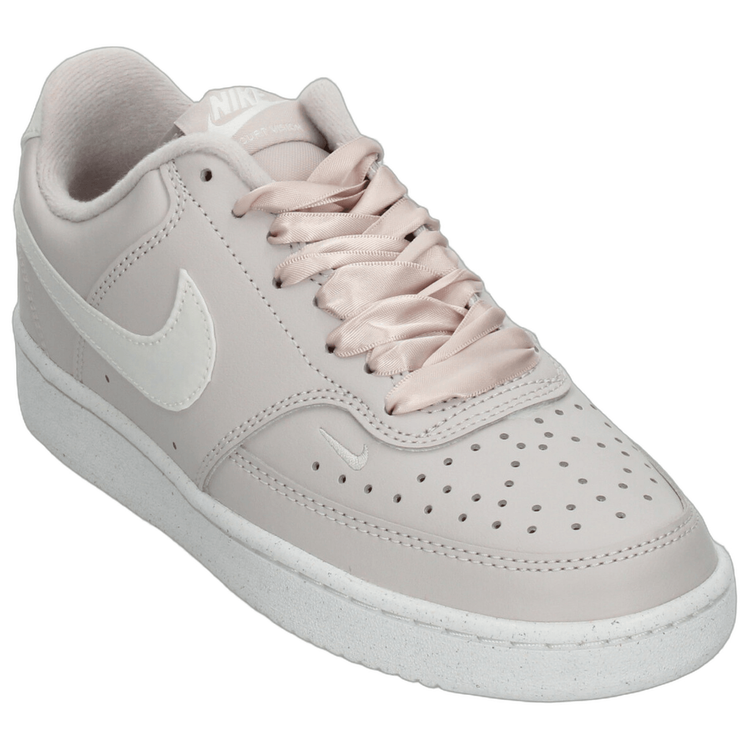Tenis Nike Cuirt Vision Low Dama Beige Casual Listón Mujer — imagen 5