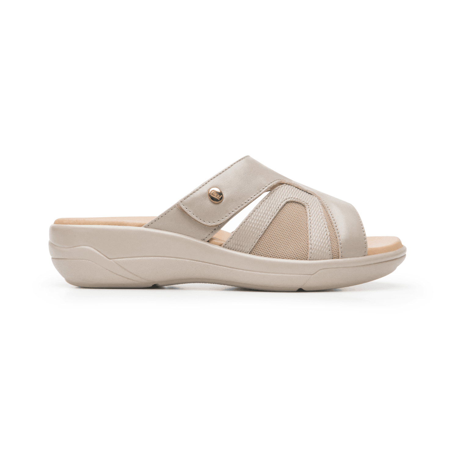 Sandalias Flexi Dama Casual Beige Mujer — imagen 1