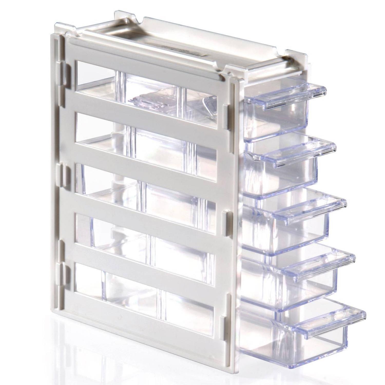 2 Mini Organizador Alhajeros 8168 5 Cajones 3 Divisores — imagen 2