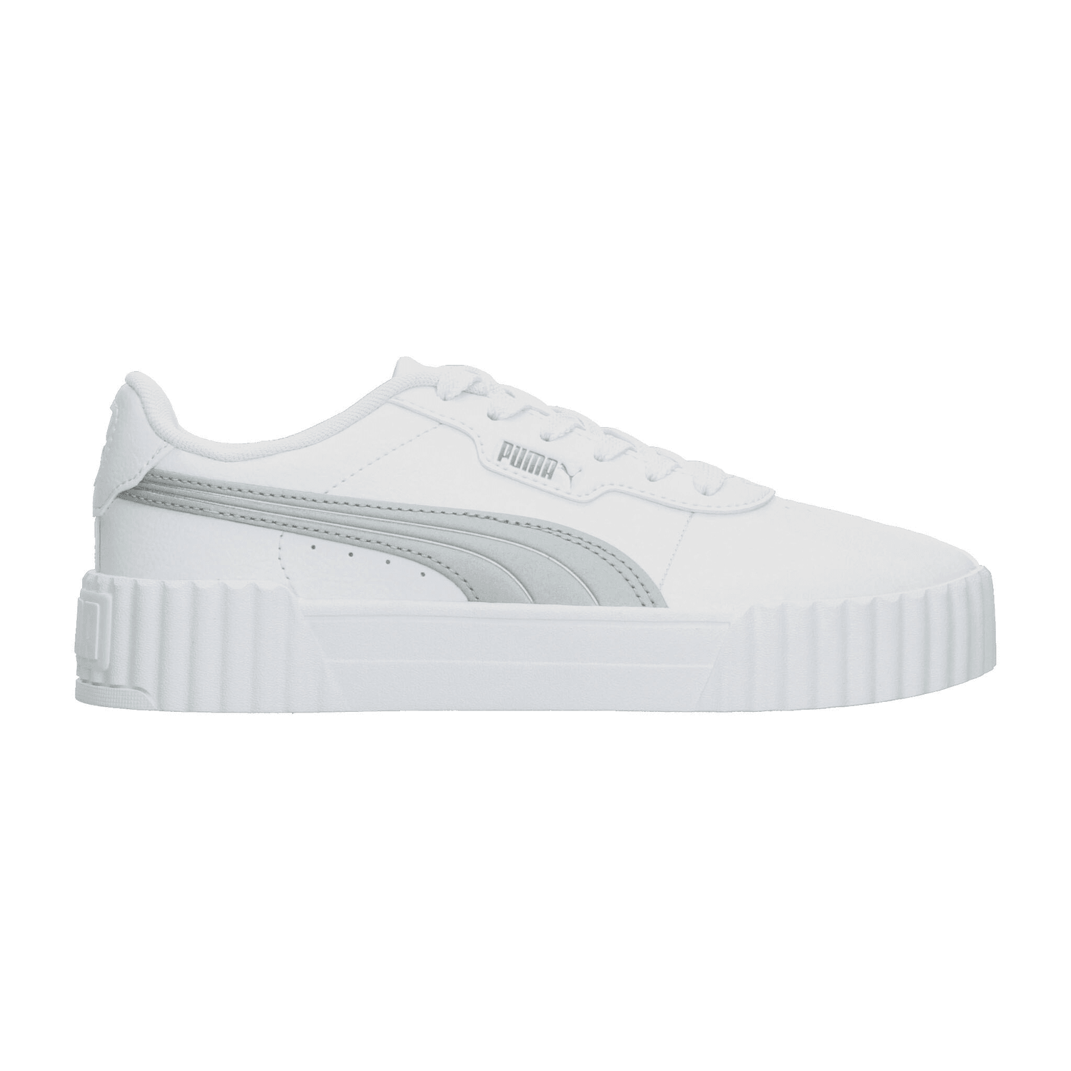 Tenis Puma Carina 3.0 Aqua Metallics Dama Blanco Casual Para Mujer — imagen 2