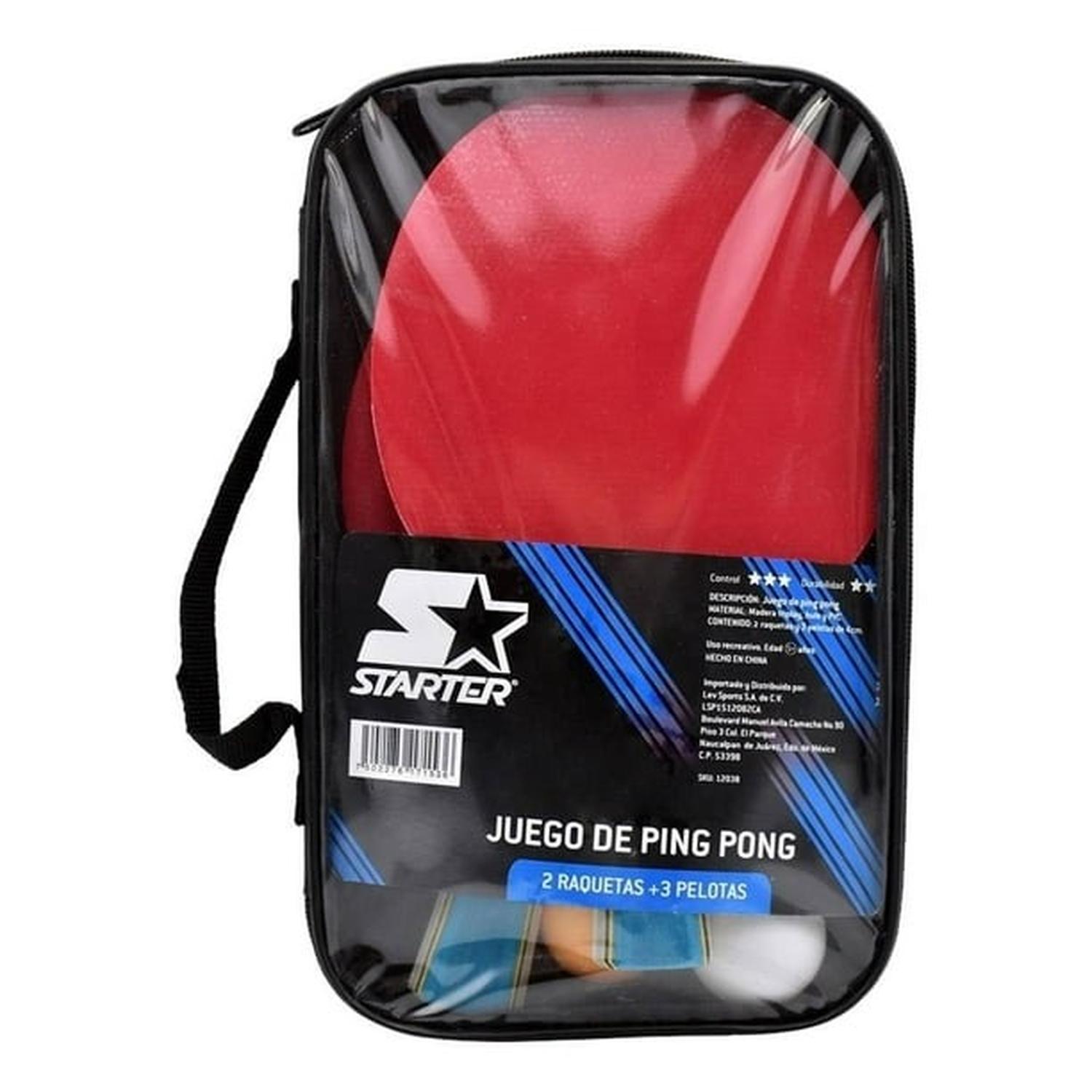 Juego de Ping Pong Starter 2 Raquetas y 3 Pelotas con Estuche — imagen 2
