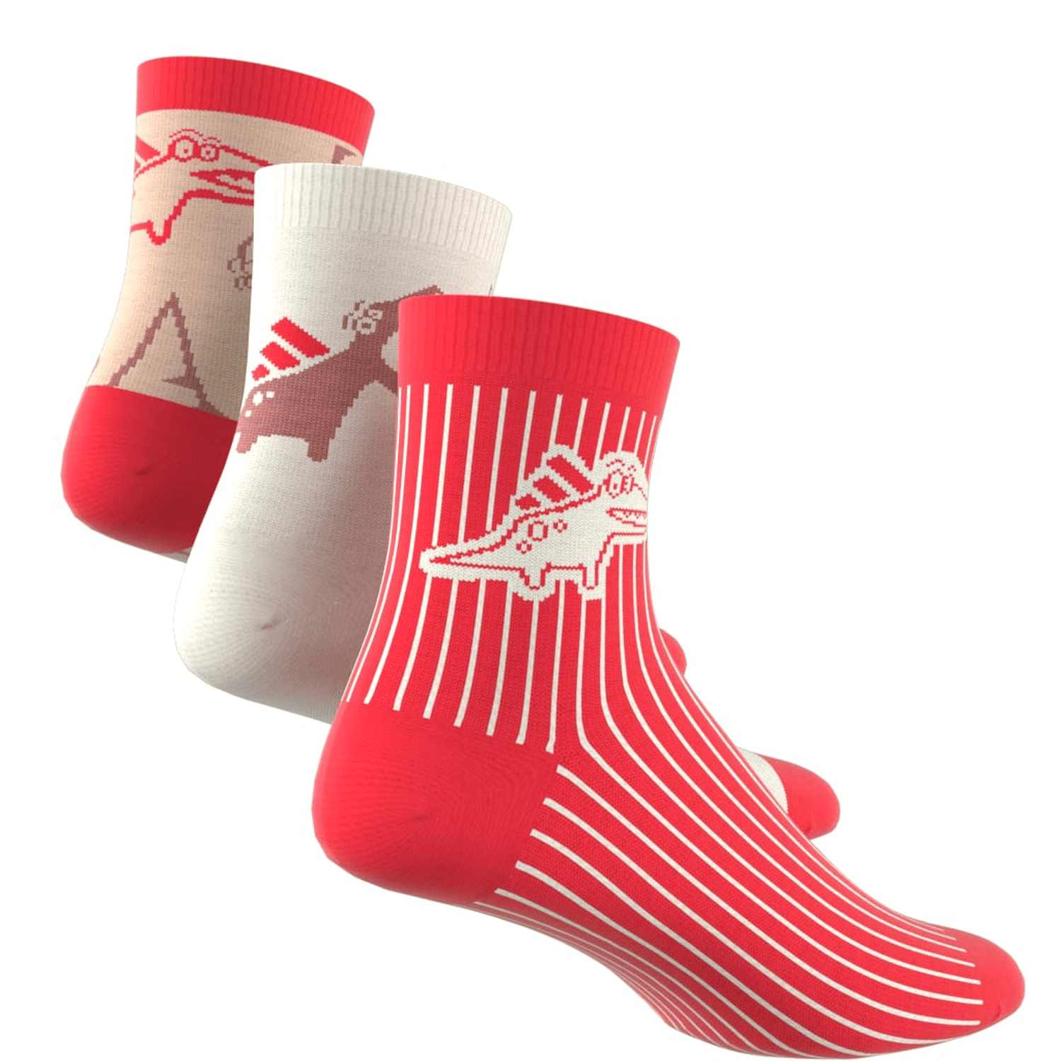 Calcetines Niño Adidas Adiraptor Kids Multicolor 3 Pares Infantil — imagen 8