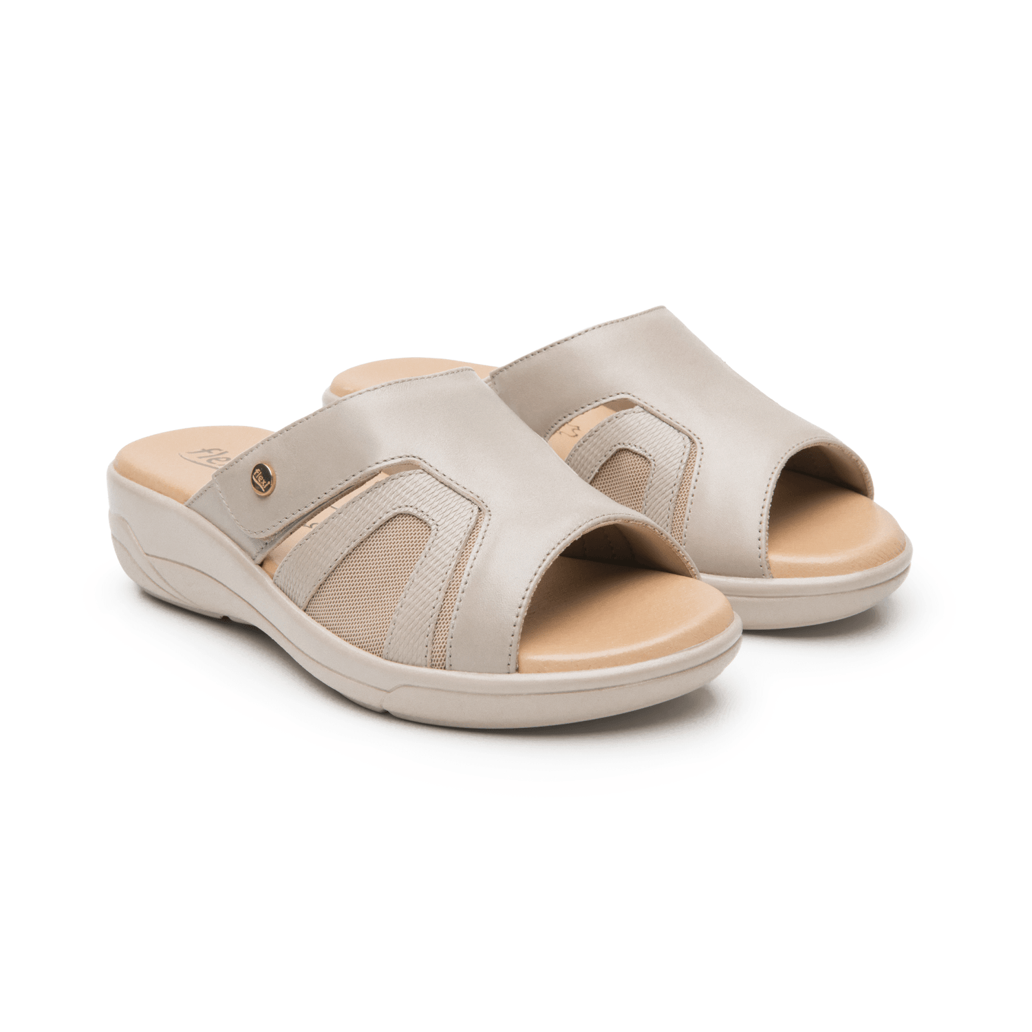Sandalias Dama Flexi Beige Casual Mujer — imagen 5
