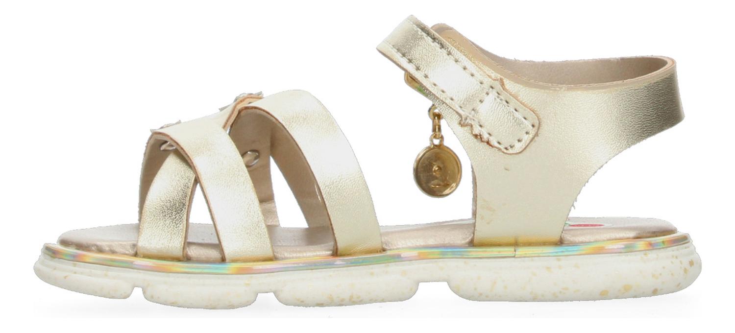 Sandalias Mini Burbujas Niña Casual Dorado Infantil T15- 22 — imagen 3