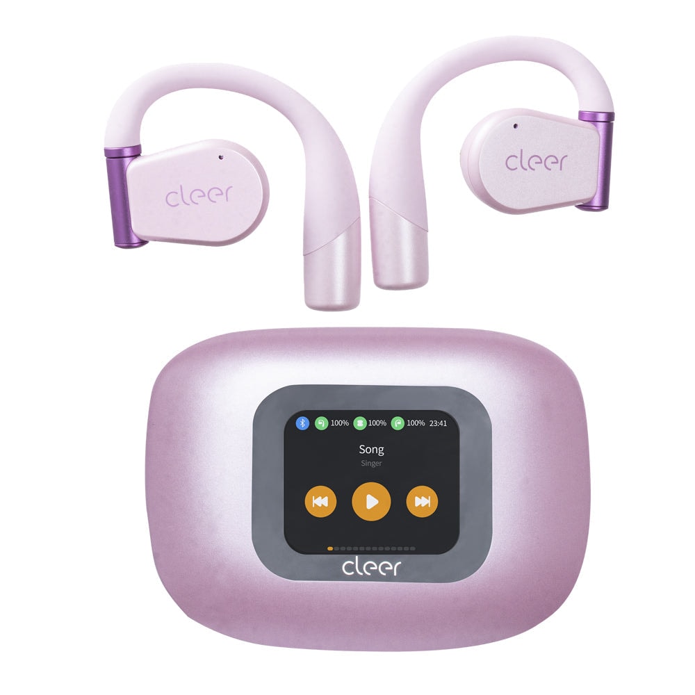 Audifonos Cleer ARC 3 Open-Ear: Sonido Hi-Res, Dolby Atmos, 50h Batería, IPX7 rosa — imagen 2