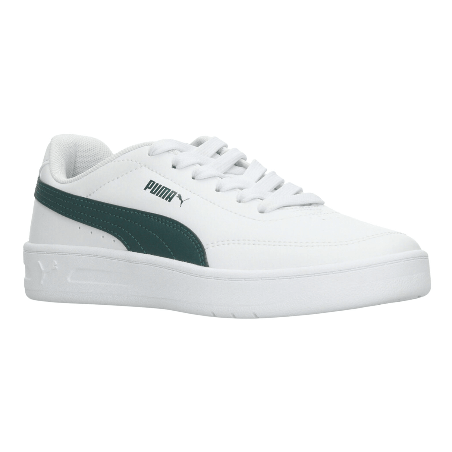 Tenis Puma Court Classic Clean Niño Casual Blanco Infantil T22-26 — imagen 2