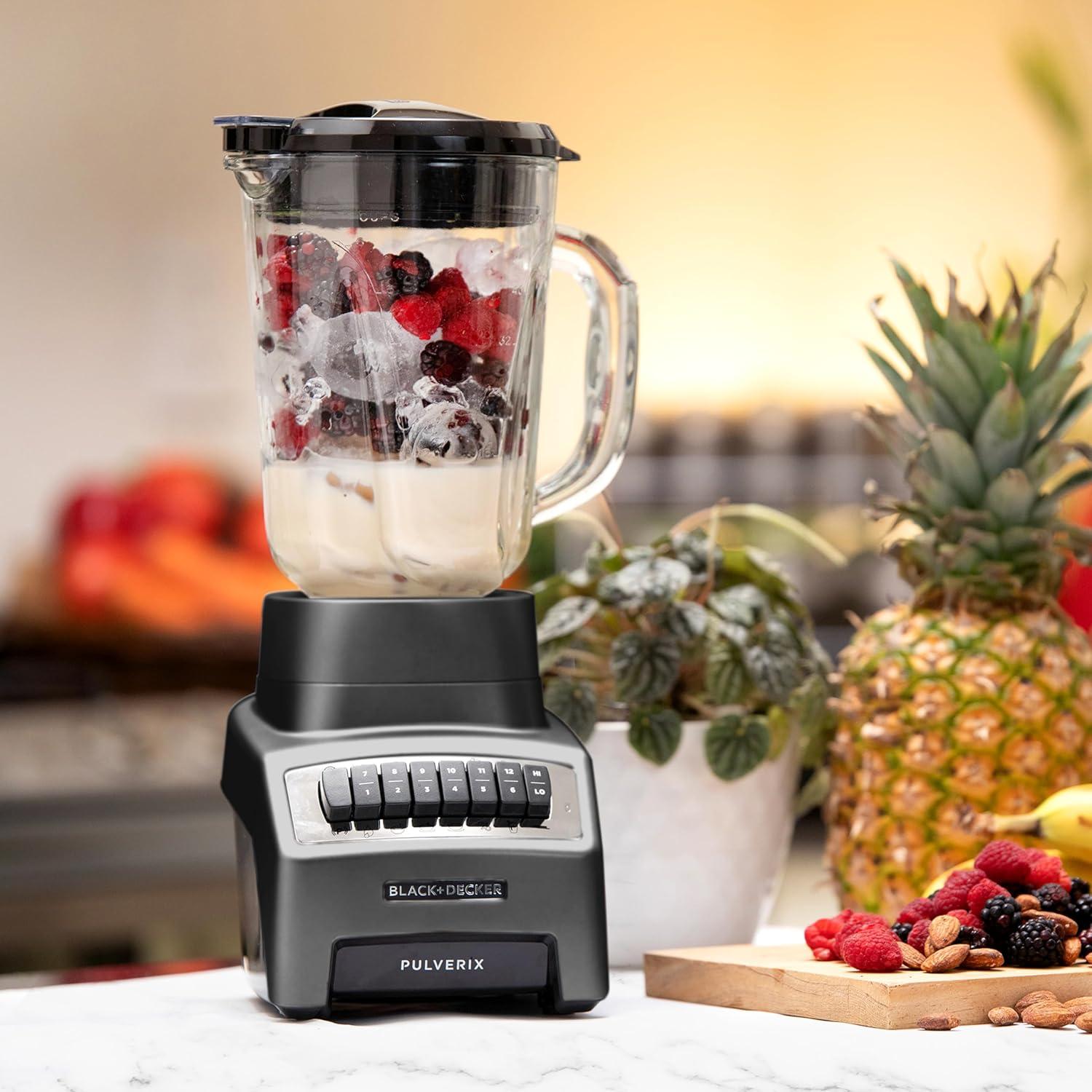 Licuadora Black+Decker Pulverix BL1140MB-MX 700W Jarra Vidrio 1.5 L + Vaso Personal 500 ml — imagen 6