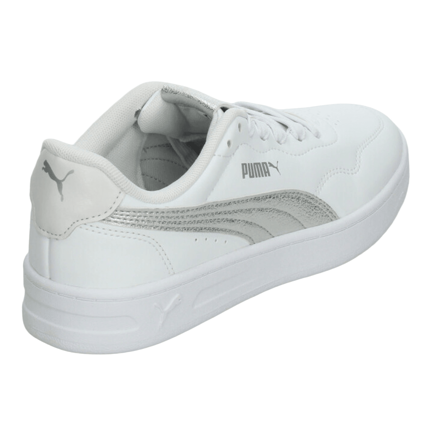 Tenis Puma Court Lally Dama Casual Plateado Mujer — imagen 3