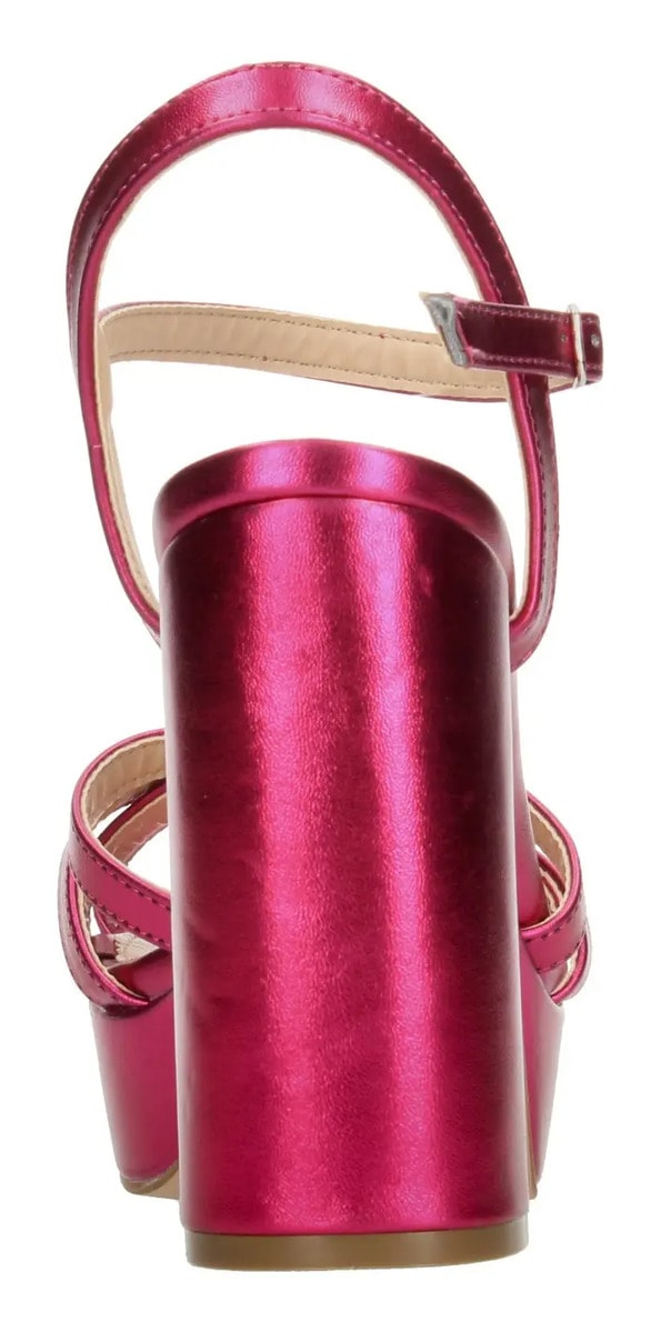 Sandalias Paulina Fiesta Dama Tacón Rosa Mujer — imagen 16