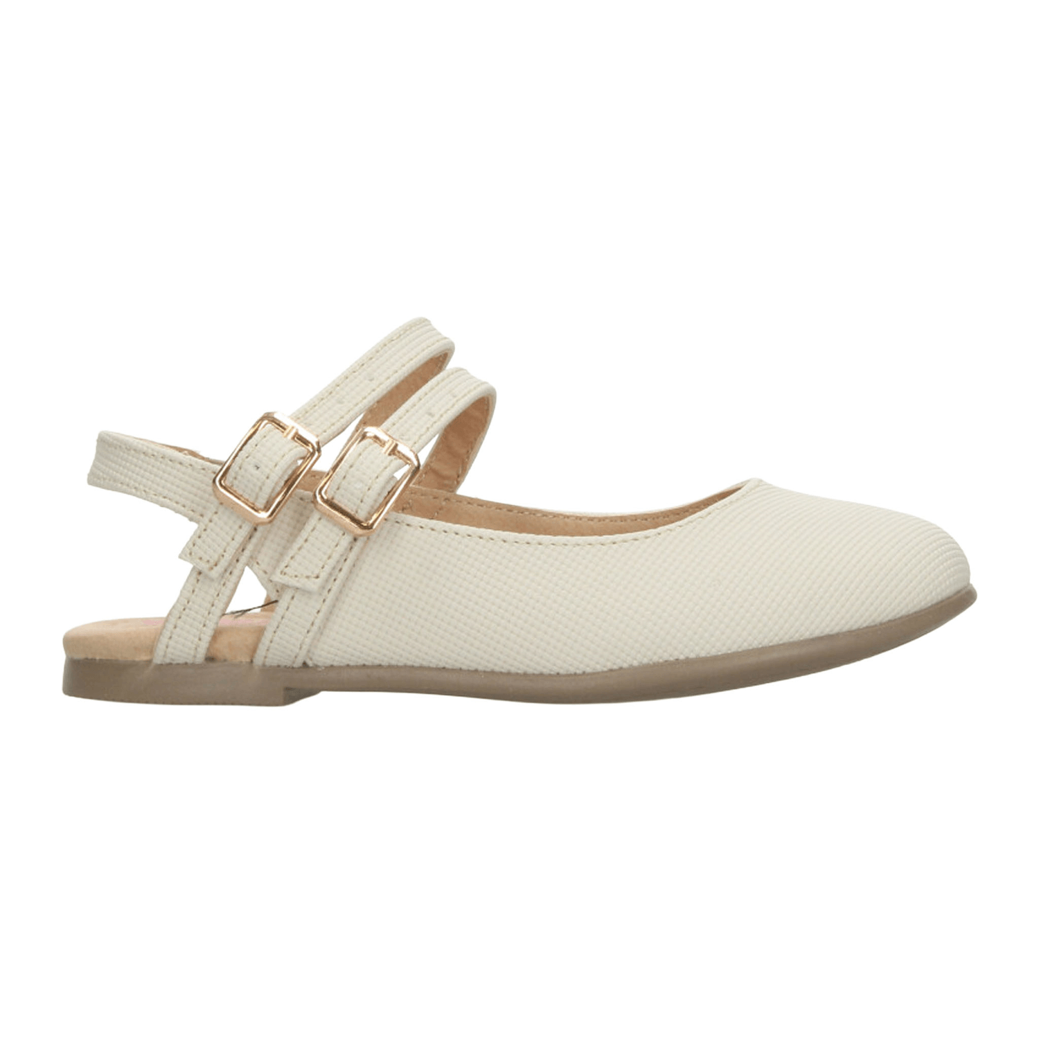 Flat Vavito Niña Casual Hebilla Blanco Infantil T18-22 — imagen 1